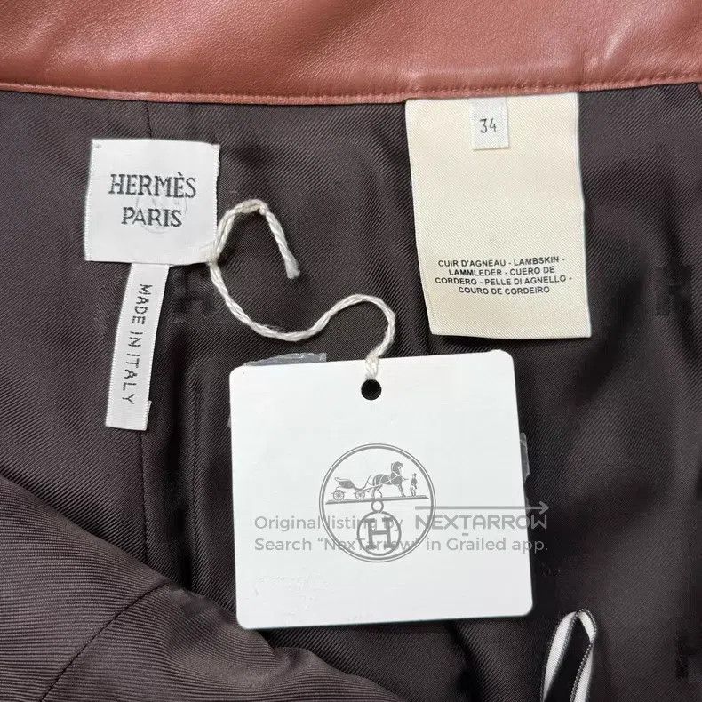 Hermes Hermes Red Brown Circular Sheepskin Short Skirt Size 42" / US 20 - 5 Thumbnail