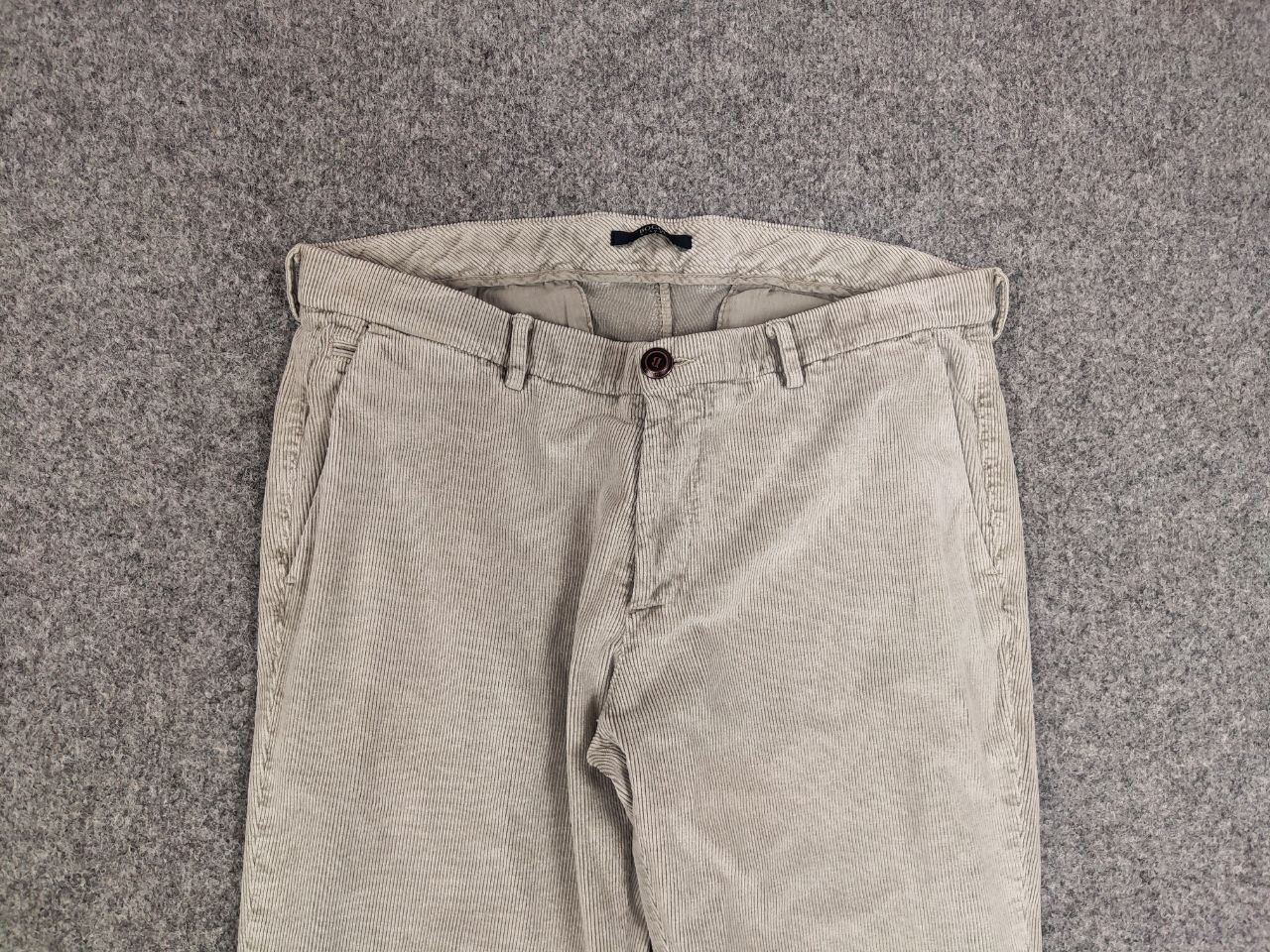 Boggi Boggi Milano Design Classic Corduroy Ankle Trouser Pants Size US 36 / EU 52 - 8 Thumbnail