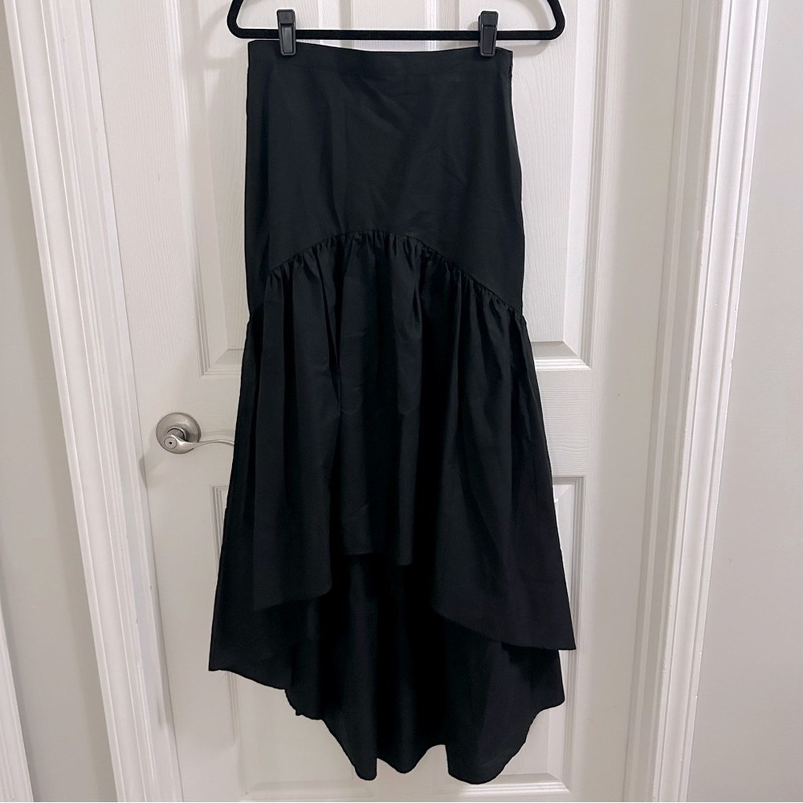 MAEVE x Anthropologie Flounced MIDI Skirt Hi Low Hem size 6