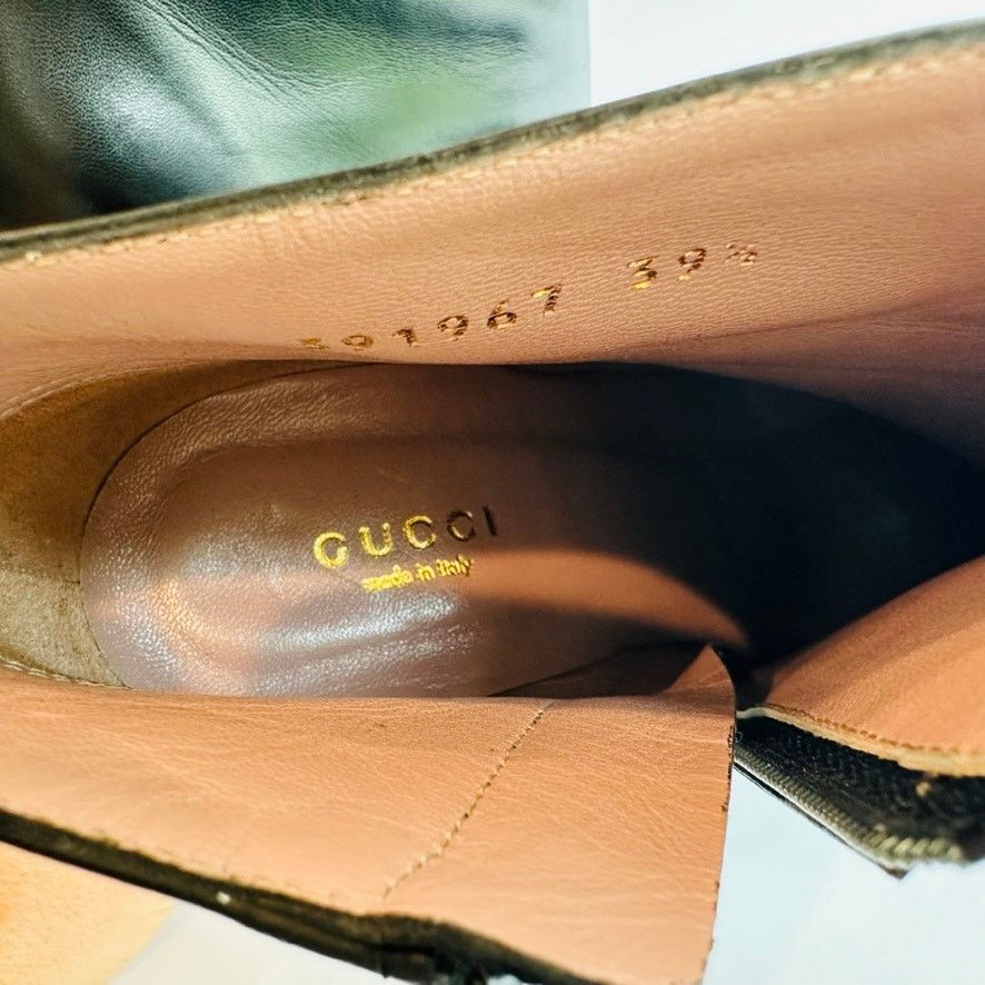 Gucci Gucci Black Ankle Boot Size 39.5 Spike Point Toe Horsebit Size US 9.5 / IT 39.5 - 10 Thumbnail