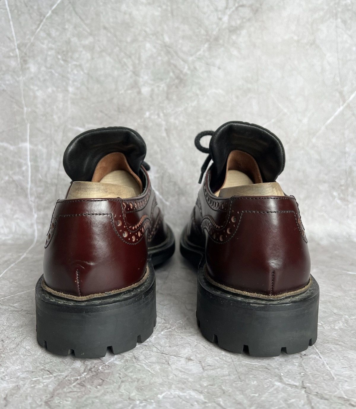 Prada PRADA FW 2009 Nylon Tongue Brogue Derby Shoes Leather Size US 8 / EU 41 - 3 Thumbnail