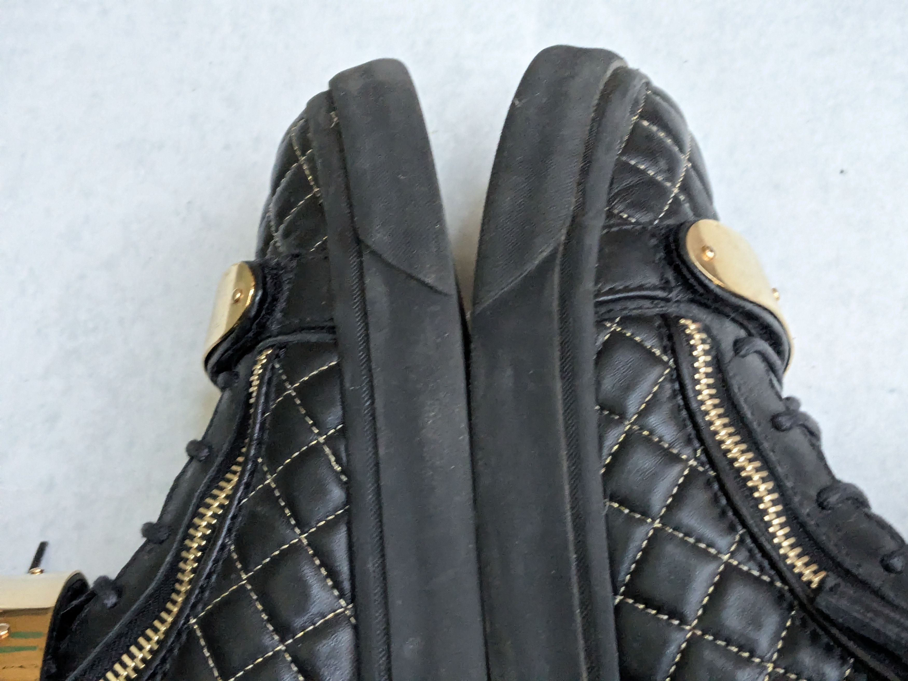 Giuseppe Zanotti Giuseppe Zanotti Sneakers Black Gold 13 46 High Tops Leather Size US 13 / EU 46 - 11 Thumbnail