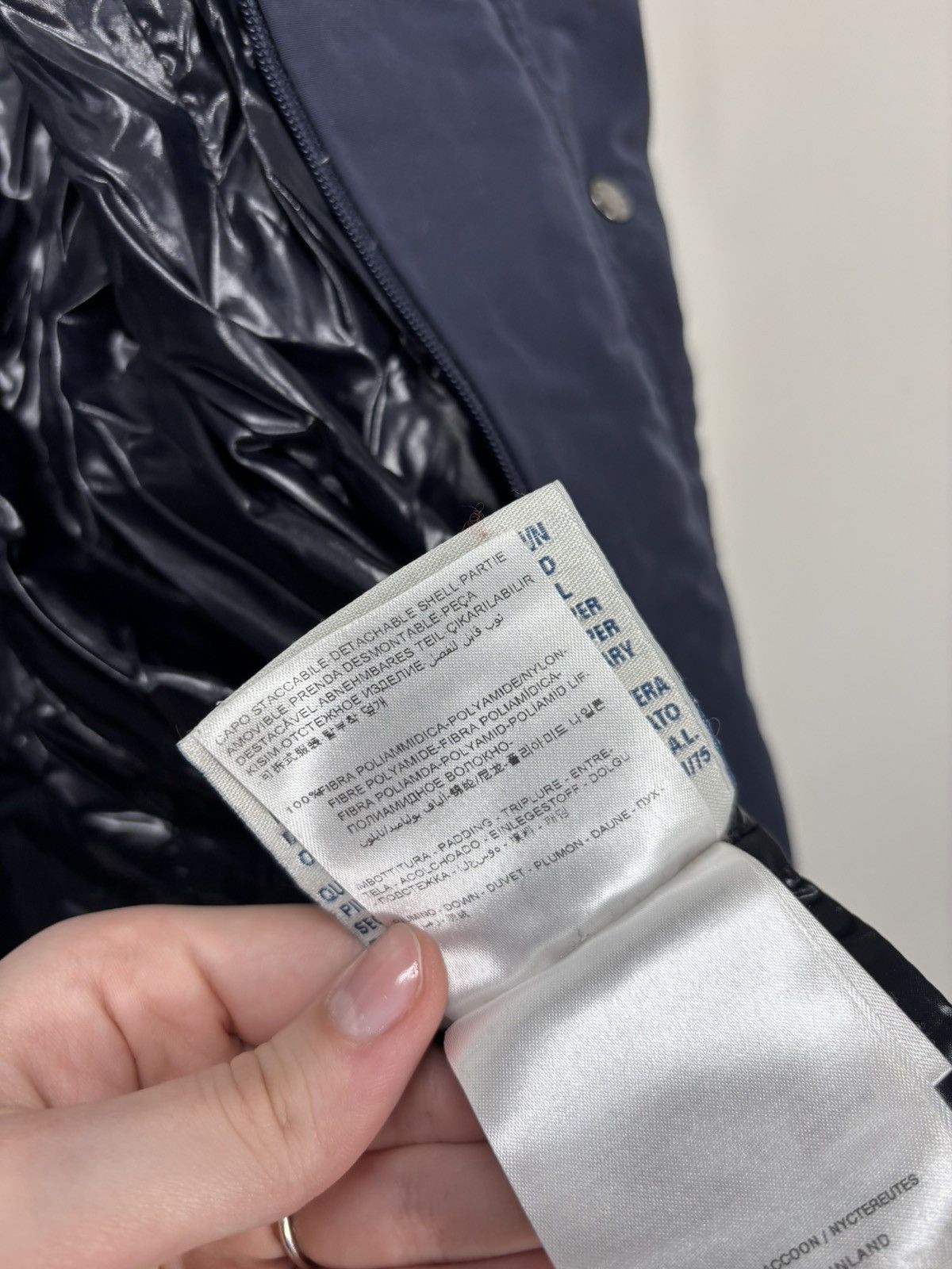 Moncler Moncler Romney Women’s Navy Blue Down Puffer Jacket Coat Size XL / US 12-14 / IT 48-50 - 16 Thumbnail