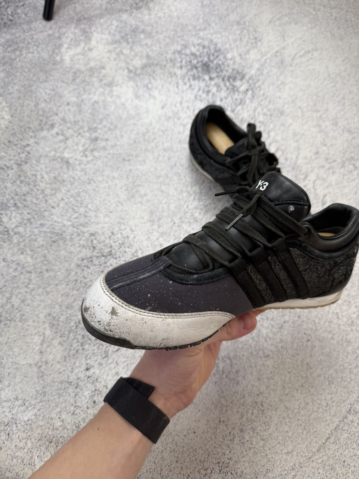 Yohji Yamamoto Yohji Yamamoto Y3 Adidas Distressed boxing trainers size 40 Size US 8 / EU 41 - 8 Thumbnail