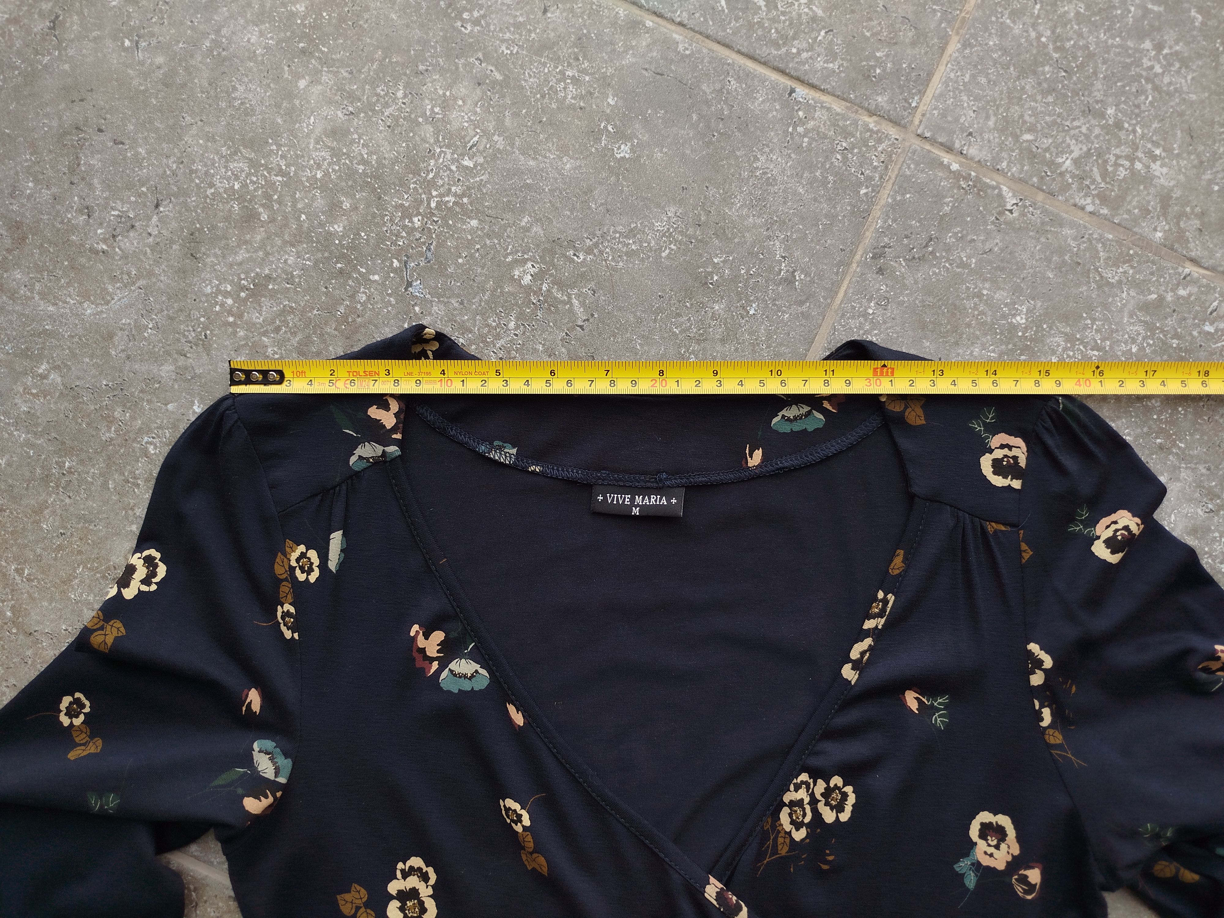 Hysteric Glamour VIVE MARIA Dress Midi Floral Wrap Romantic Navy Size M Size M / US 6-8 / IT 42-44 - 10 Thumbnail