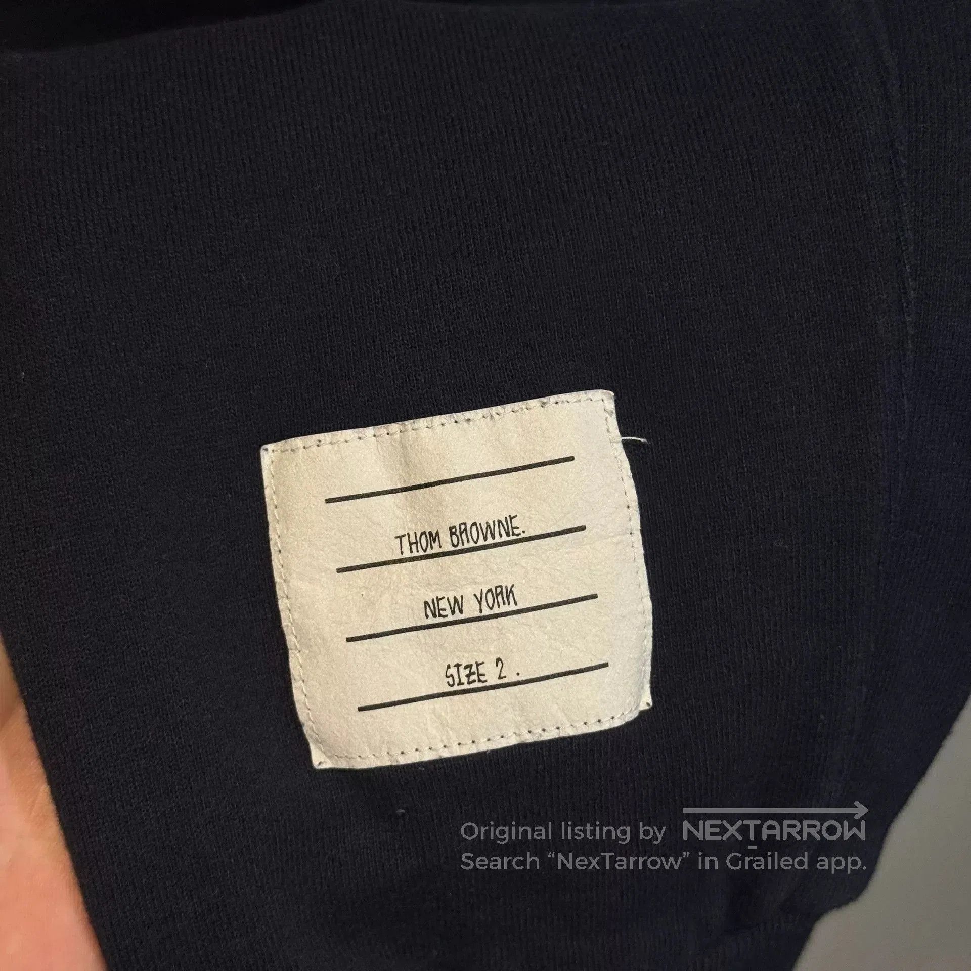 Thom Browne Thom Browne Navy Sweatpants with Stripes. Size US 28 / EU 44 - 4 Thumbnail