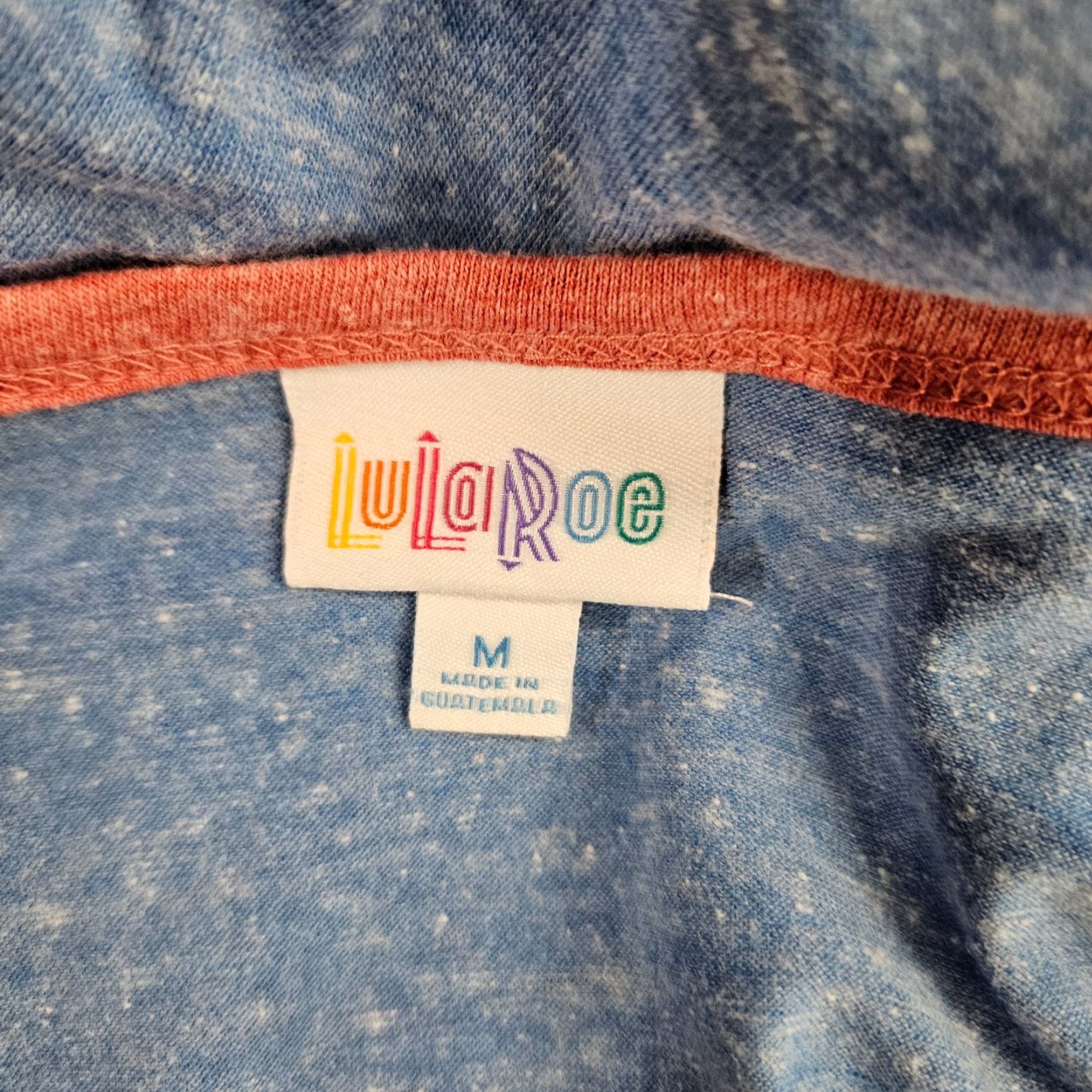 Vintage VINTAGE LuLaRoe Womens Nicole Dress Sz Medium Blue Red Scoop Neck Half Sleeves Size M / US 6-8 / IT 42-44 - 7 Thumbnail