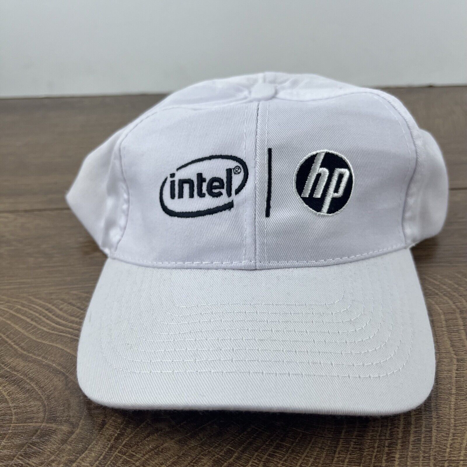 Other Intel HP Hat White Cap Hat Adjustable Hat White Adult Hat Size ONE SIZE - 4 Thumbnail