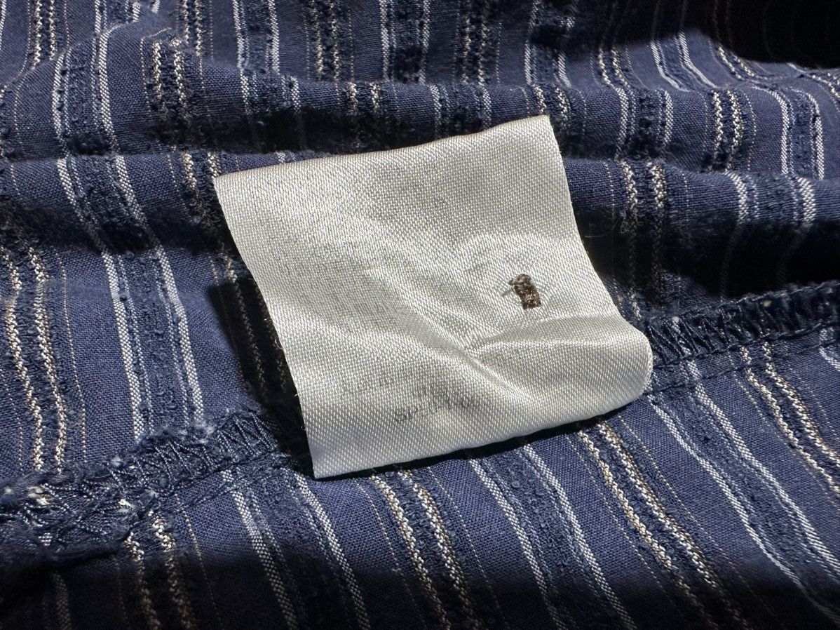 Japanese Brand 🔥Vintage Kansai Jeans Striped Open Collar Shirt Size US XL / EU 56 / 4 - 9 Thumbnail
