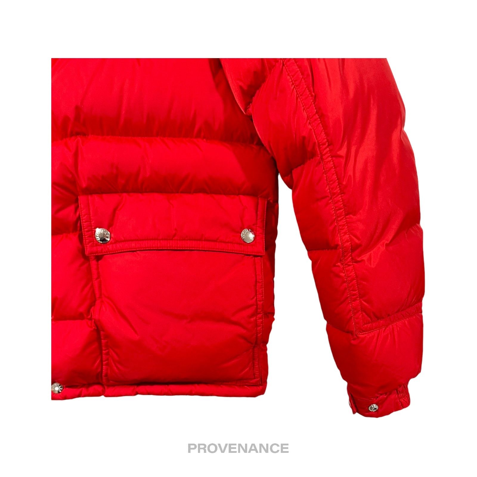 Moncler 🔴 Moncler Brel Down Puffer Bomber Jacket Coat - Red 3 L Size US L / EU 52-54 / 3 - 7 Thumbnail