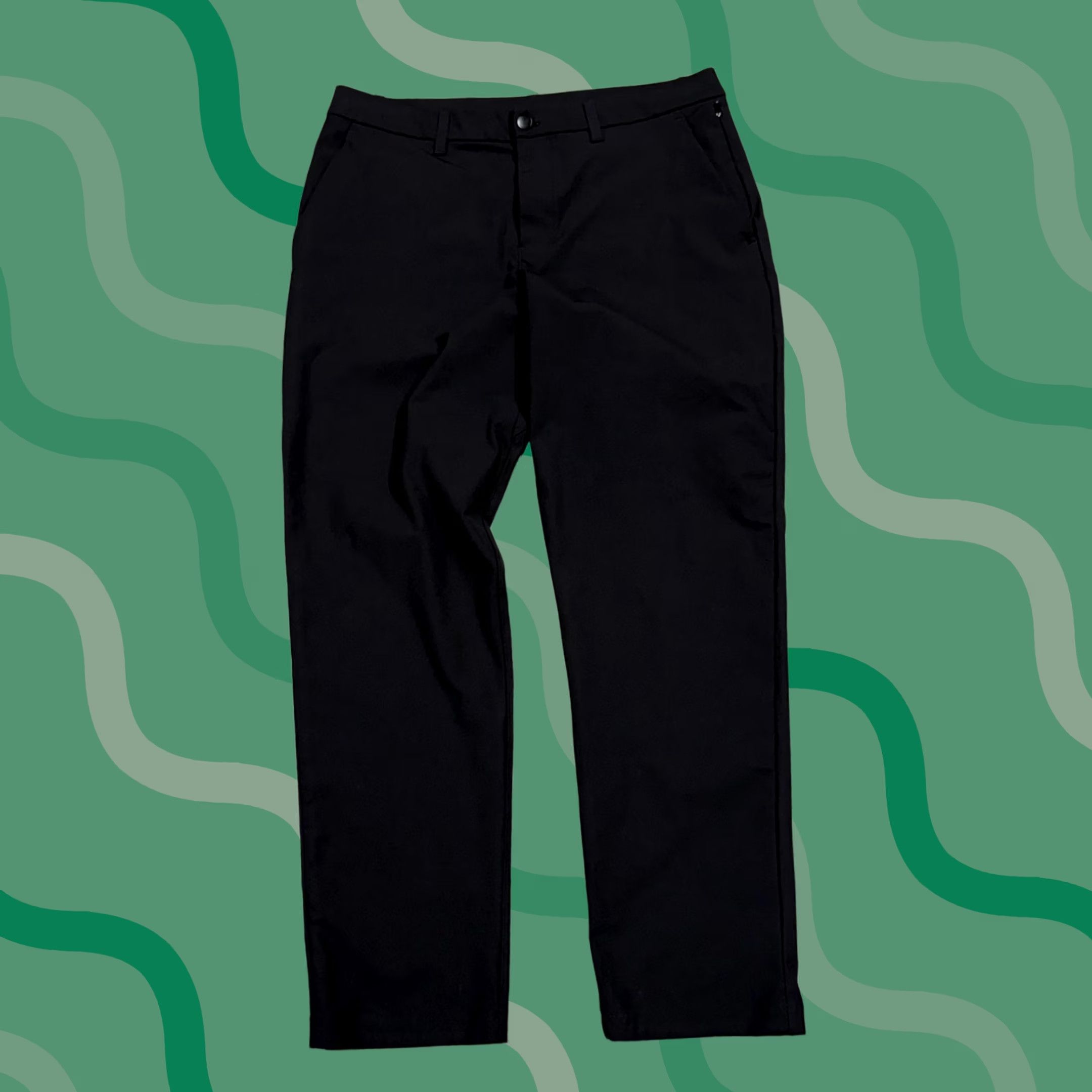 Lululemon Lululemon Pants Mens 34x31 Black Chino Tech Stretch Casual Golf Office Travel Pants Size US 34 / EU 50 - 1 Thumbnail