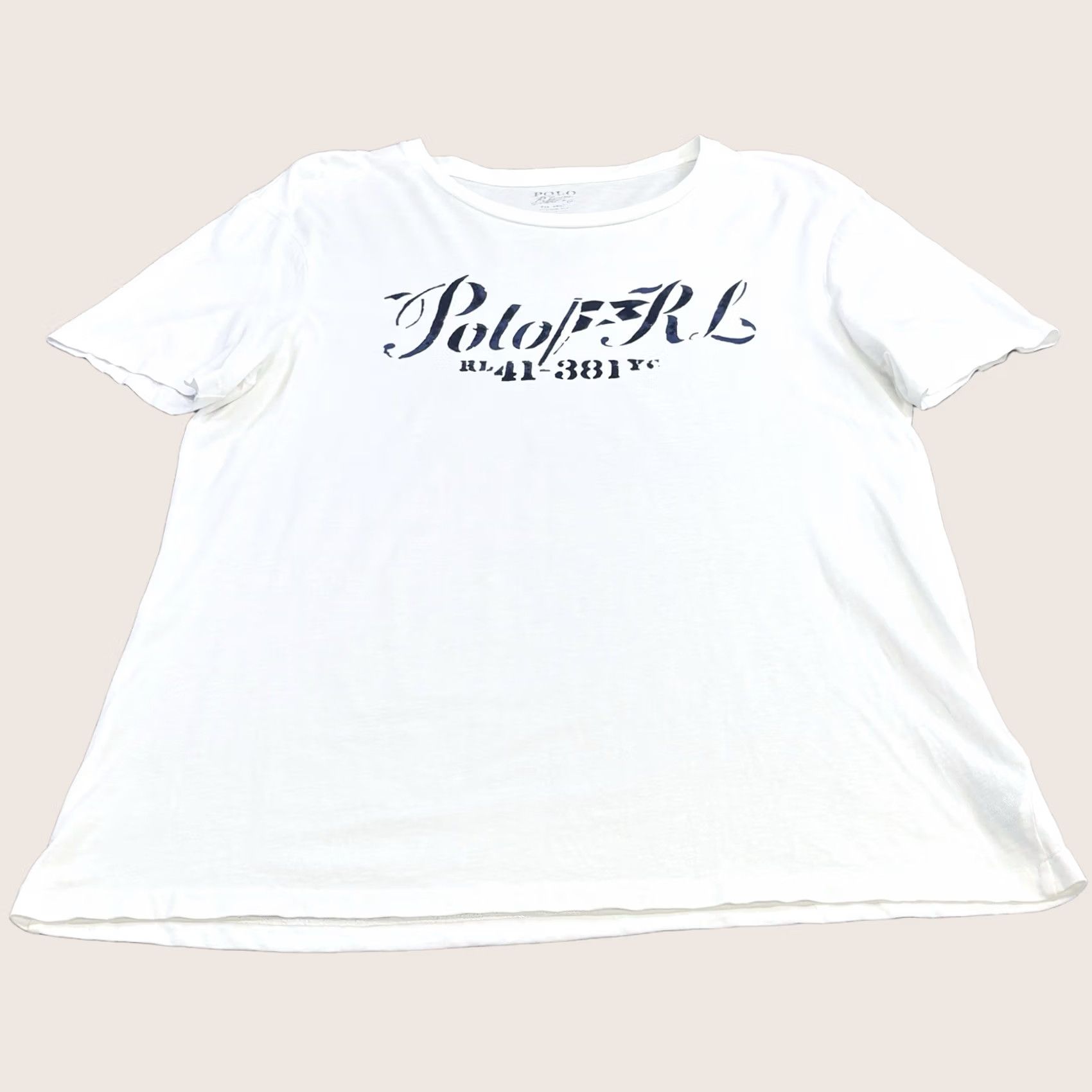 Polo Ralph Lauren Ralph Lauren Polo Custom Fit T Shirt Mens Large White Navy Short Sleeve Summer Casual Shirt Size US L / EU 52-54 / 3 - 1 Thumbnail