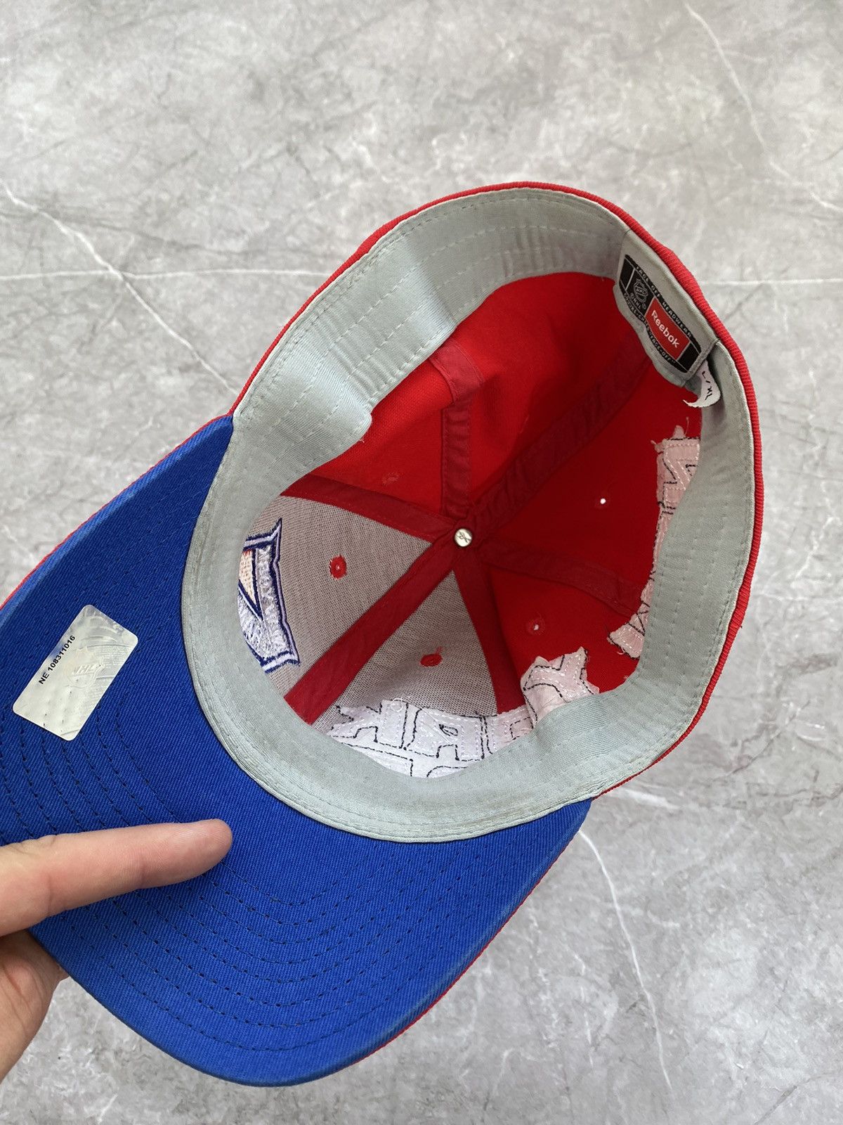 Reebok Vintage Reebok NHL New York NY Rangers Nylon Cap Hockey Y2K Size ONE SIZE - 10 Thumbnail