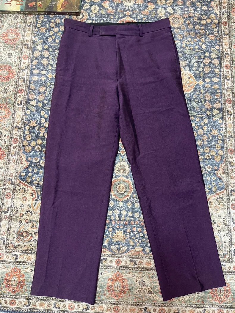 Wacko Maria Wacko Maria Purple Wool Pants for Sale - dmc Size US 34 / EU 50 - 1 Thumbnail