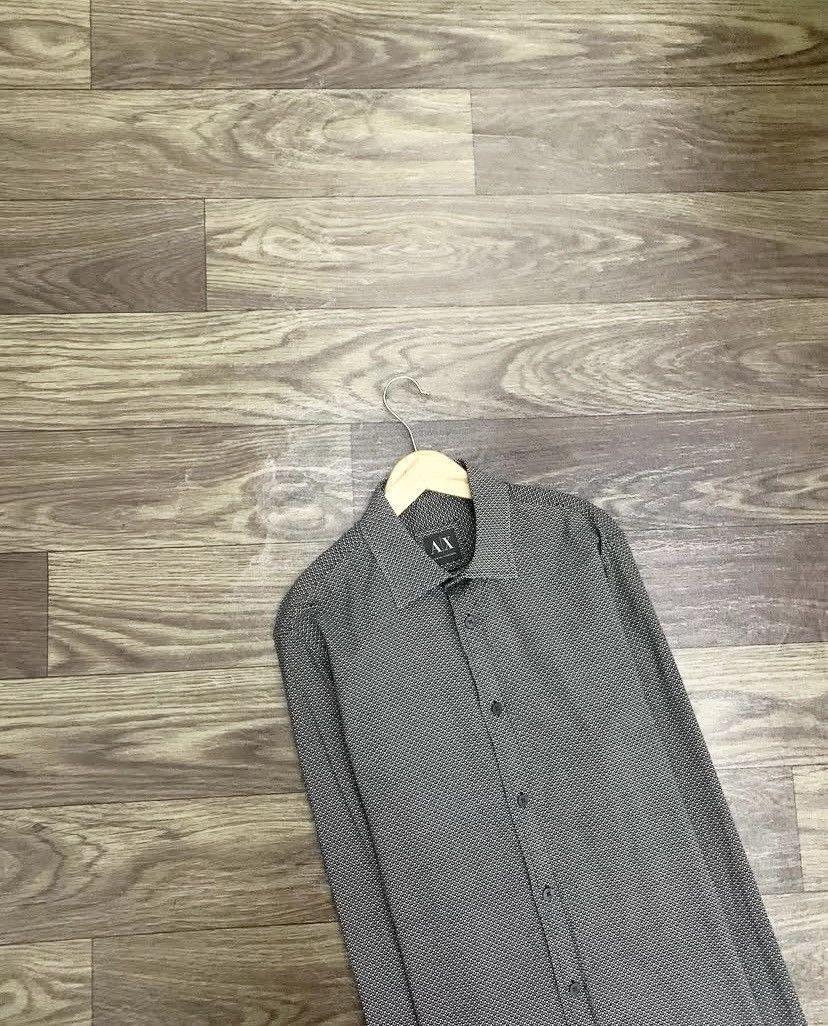 Armani Exchange Mens Shirt ARMANI EXCHANGE Cotton Pattern Long Sleeve Size US S / EU 44-46 / 1 - 1 Thumbnail