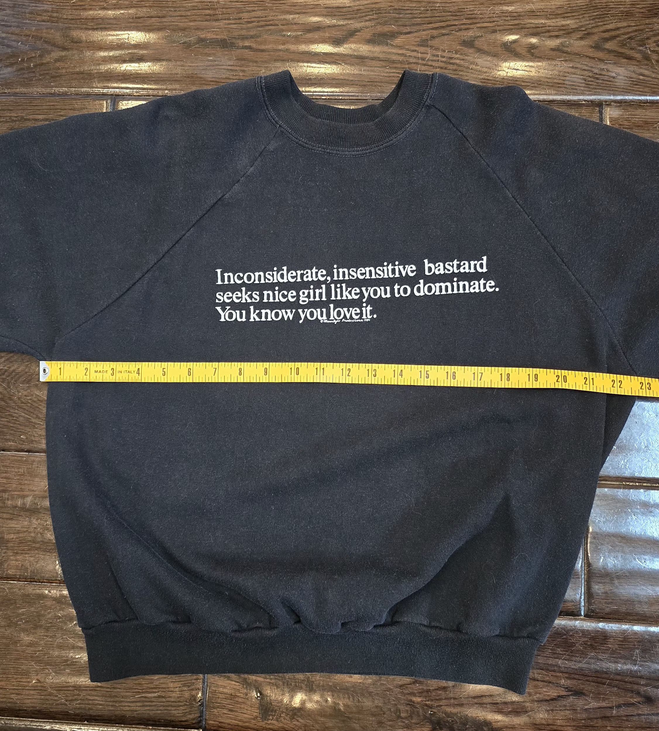 Other 1984 Inconsiderate, insensitive bastard... Sweatshirt Size US XL / EU 56 / 4 - 4 Thumbnail