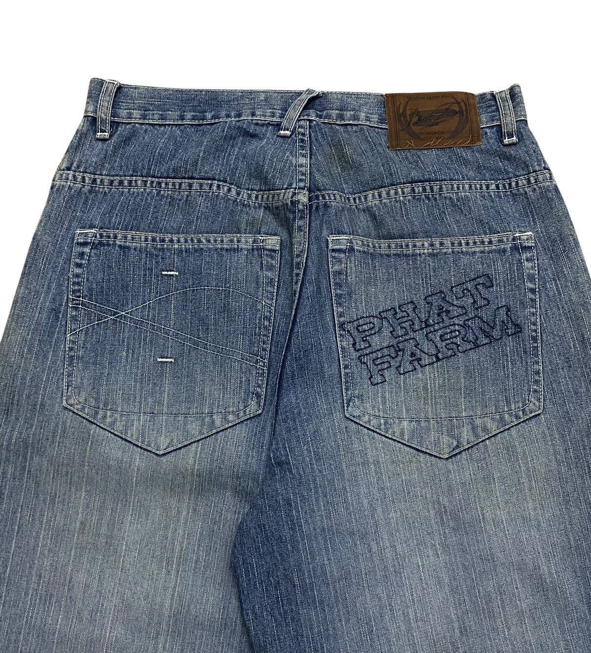 Phat Farm Rare Design Vintage Brand HipHop Phat Farm Baggy Jeans 1990s Size US 30 / EU 46 - 4 Thumbnail