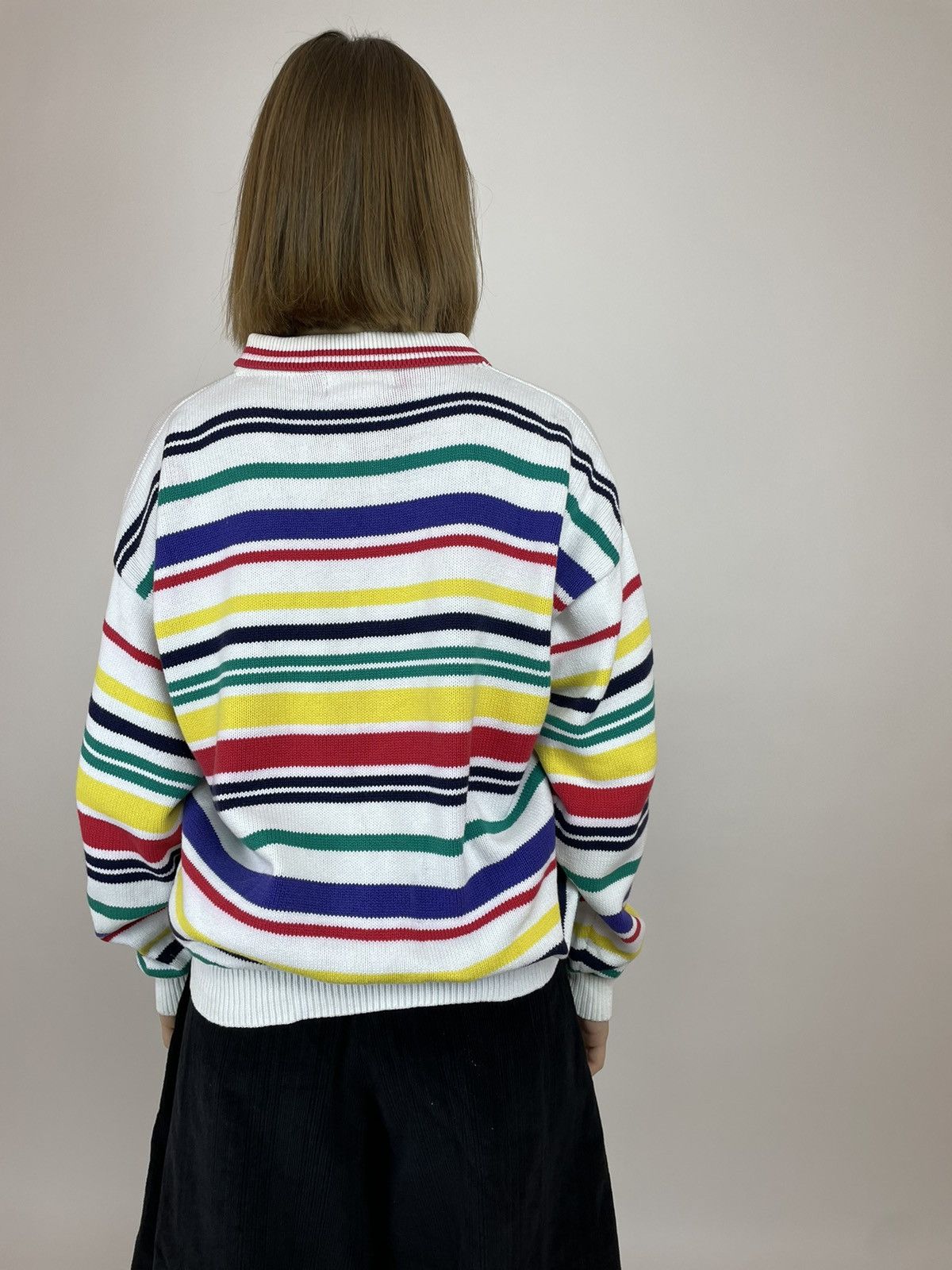 Japanese Brand × Vintage Talbots PETITES Vintage Knit Cotton Polo shirt Long sleeve Size L / US 10 / IT 46 - 6 Thumbnail