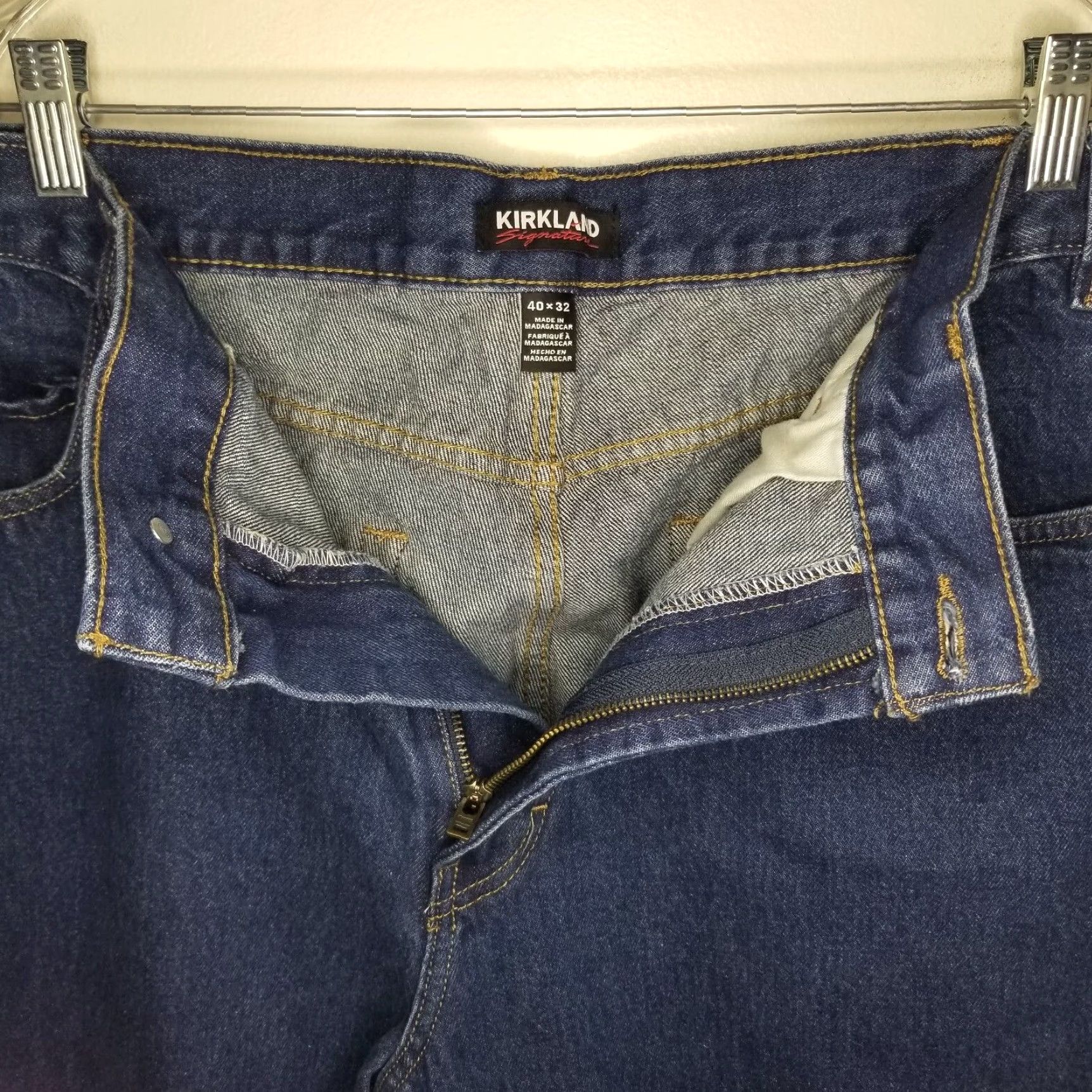 Vintage Kirkland Signature Blue Straight Jeans Mens Size 40x32 Size US 40 / EU 56 - 3 Thumbnail