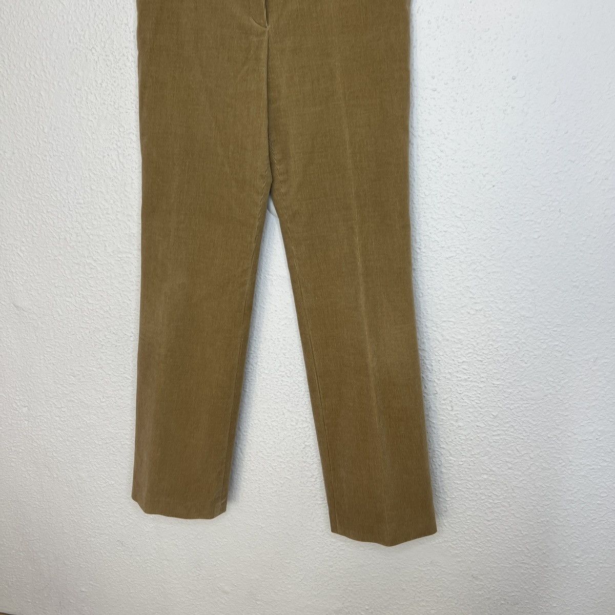 Designer × Jil Sander Jil Sander Womens Pants Corduroy Trousers Beige Brown Luxury Size 26" / US 2 / IT 38 - 3 Thumbnail
