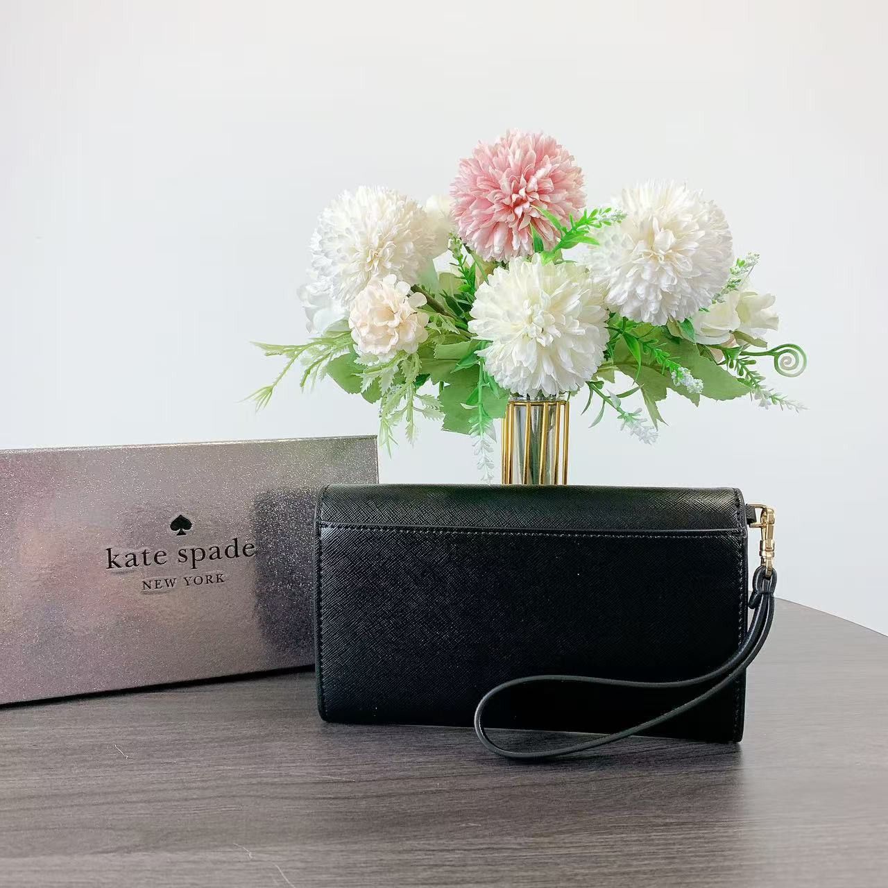 Kate Spade kate spade KK044 Kenzie Boxed Medium Flap Wristlet IN Black Size ONE SIZE - 3 Thumbnail