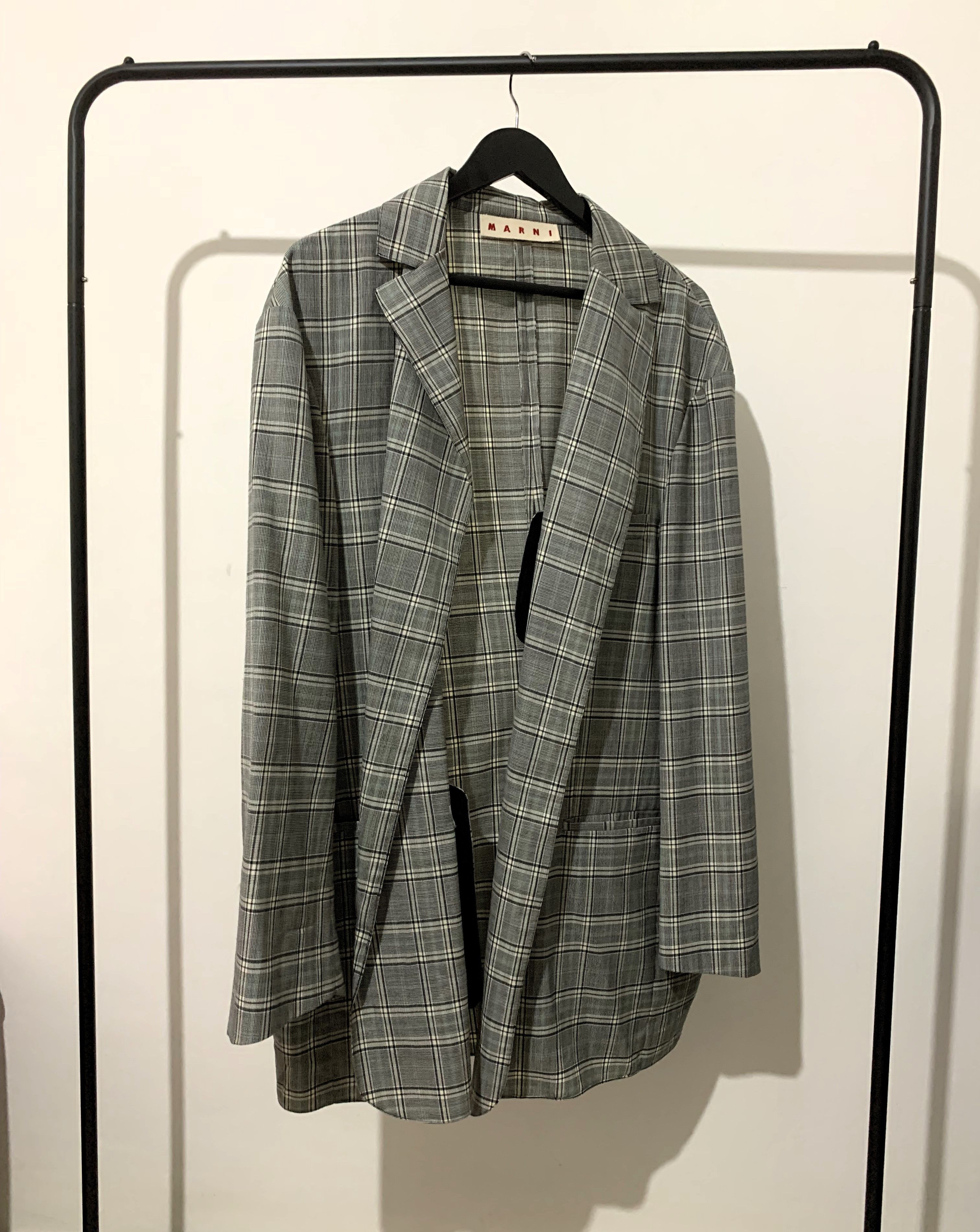 Marni Oversized Plaid Blazer Size US XL / EU 56 / 4 - 1 Thumbnail