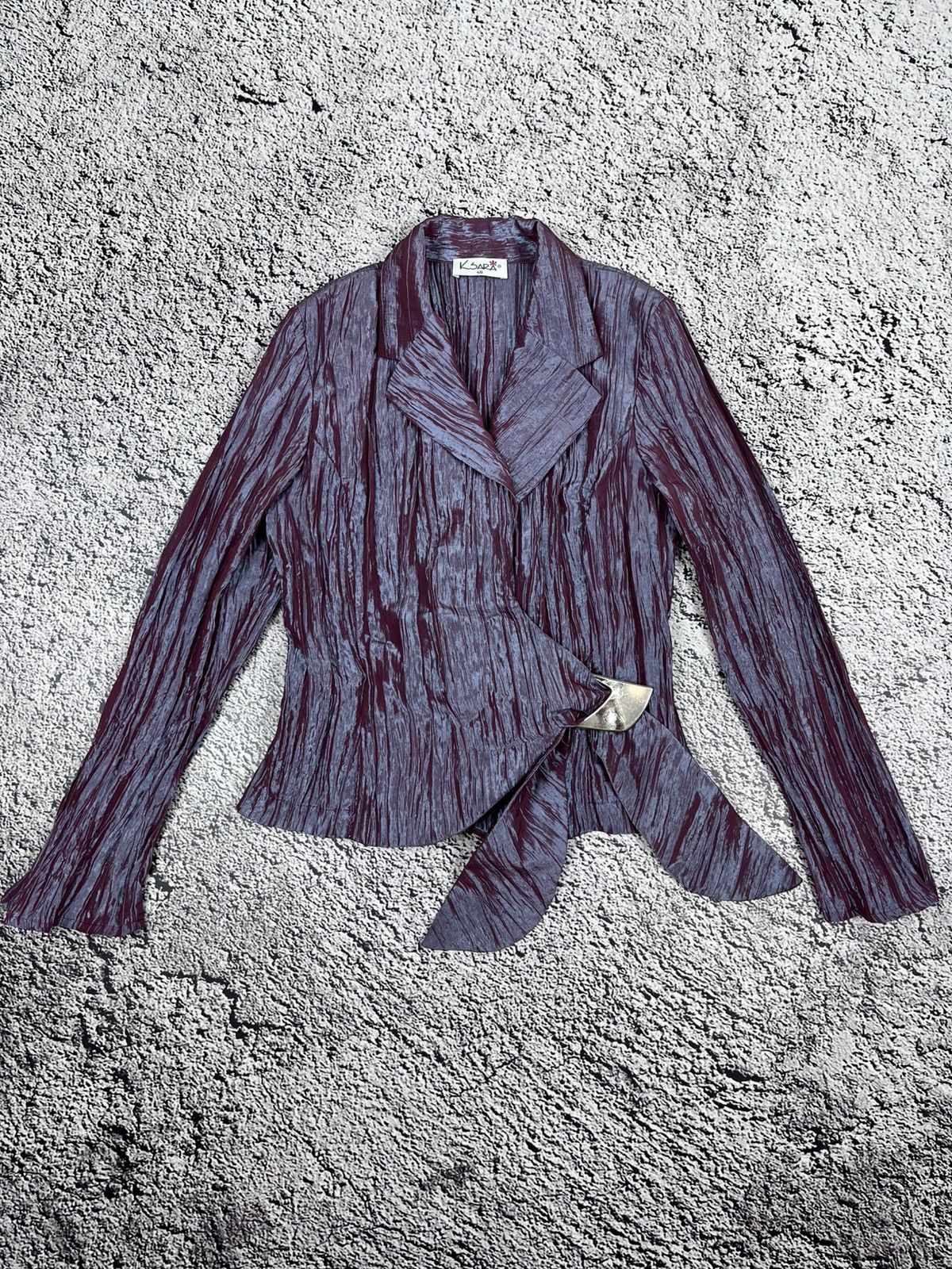 Japanese Brand Vintage Glamour Metal Blazer Avant Garde size 40 streetwear Size S / US 4 / IT 40 - 1 Thumbnail