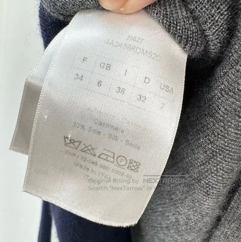 Dior Multicolor Cashmere Long Sleeve Pullover .