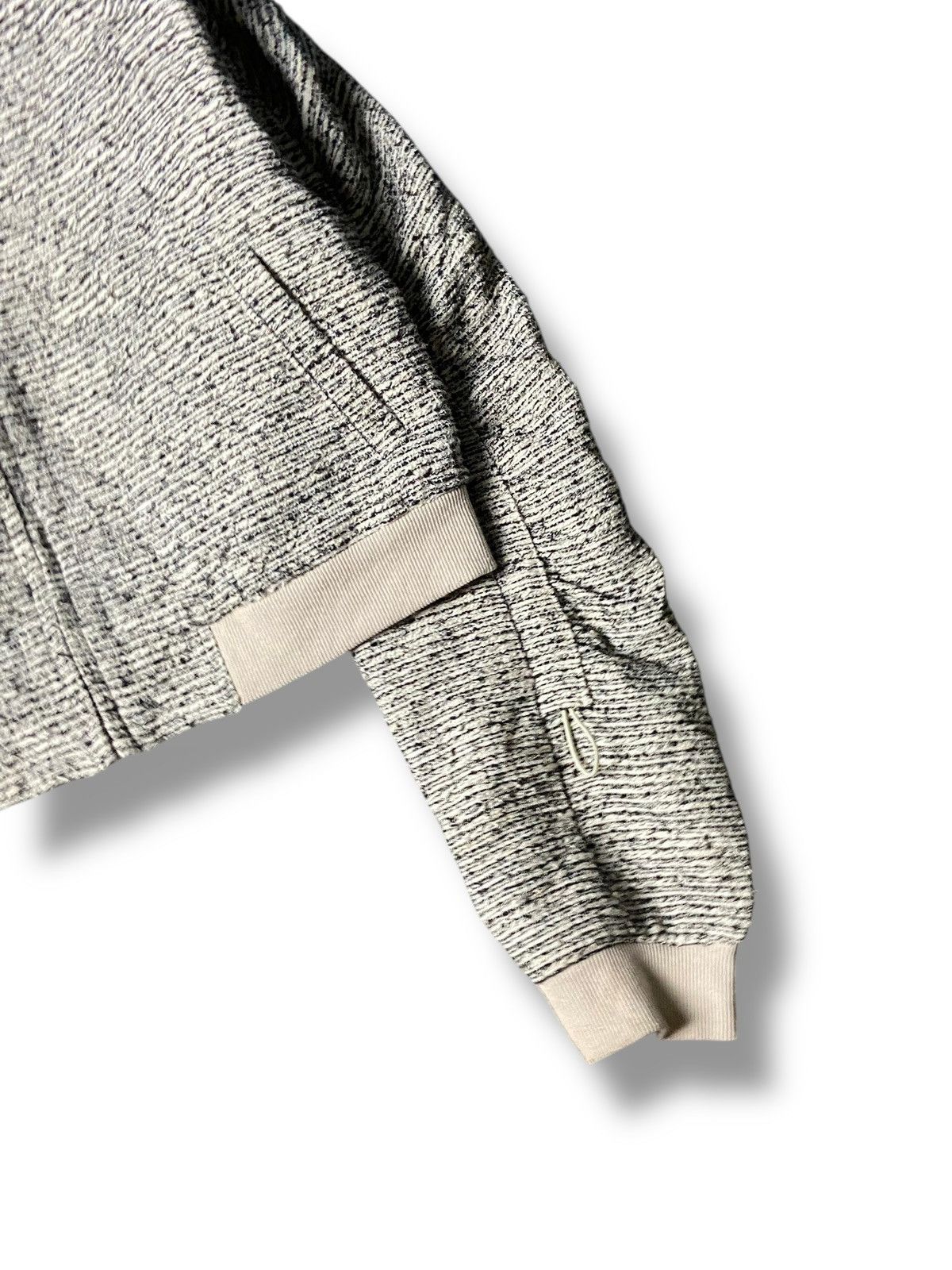 Japanese Brand Next Dawn Tweed Crop Bomber Style Jacket (155) Size US L / EU 52-54 / 3 - 3 Thumbnail