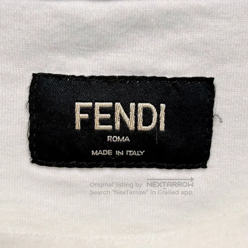 Fendi Fendi Embroidered Logo Letter Printed Round Neck Long Slee Size US S / EU 44-46 / 1 - 5 Thumbnail