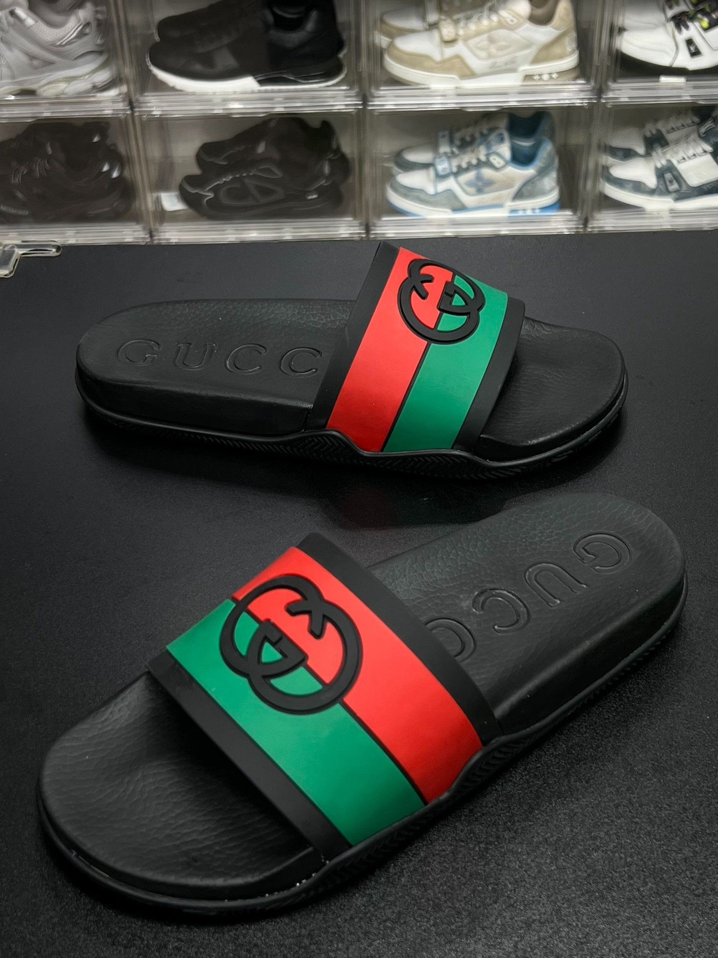 Gucci Gucci Black Sandals 10 Men Size US 10 / EU 43 - 1 Thumbnail