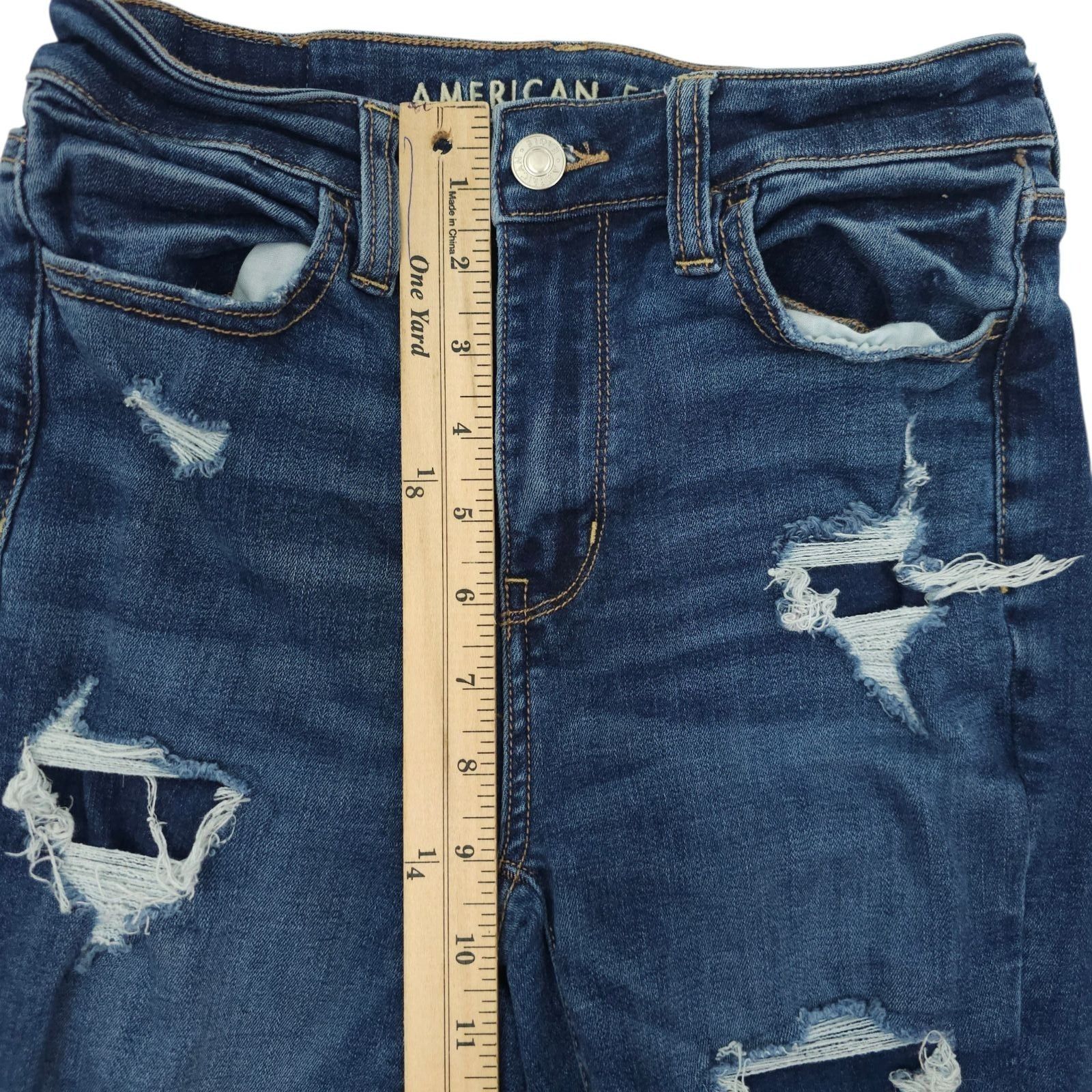 American Eagle Outfitters American Eagle Next Level Stretch Super Hi-Rise Jegging Sz 0 Size 25" / US 0 / IT 36 - 4 Thumbnail