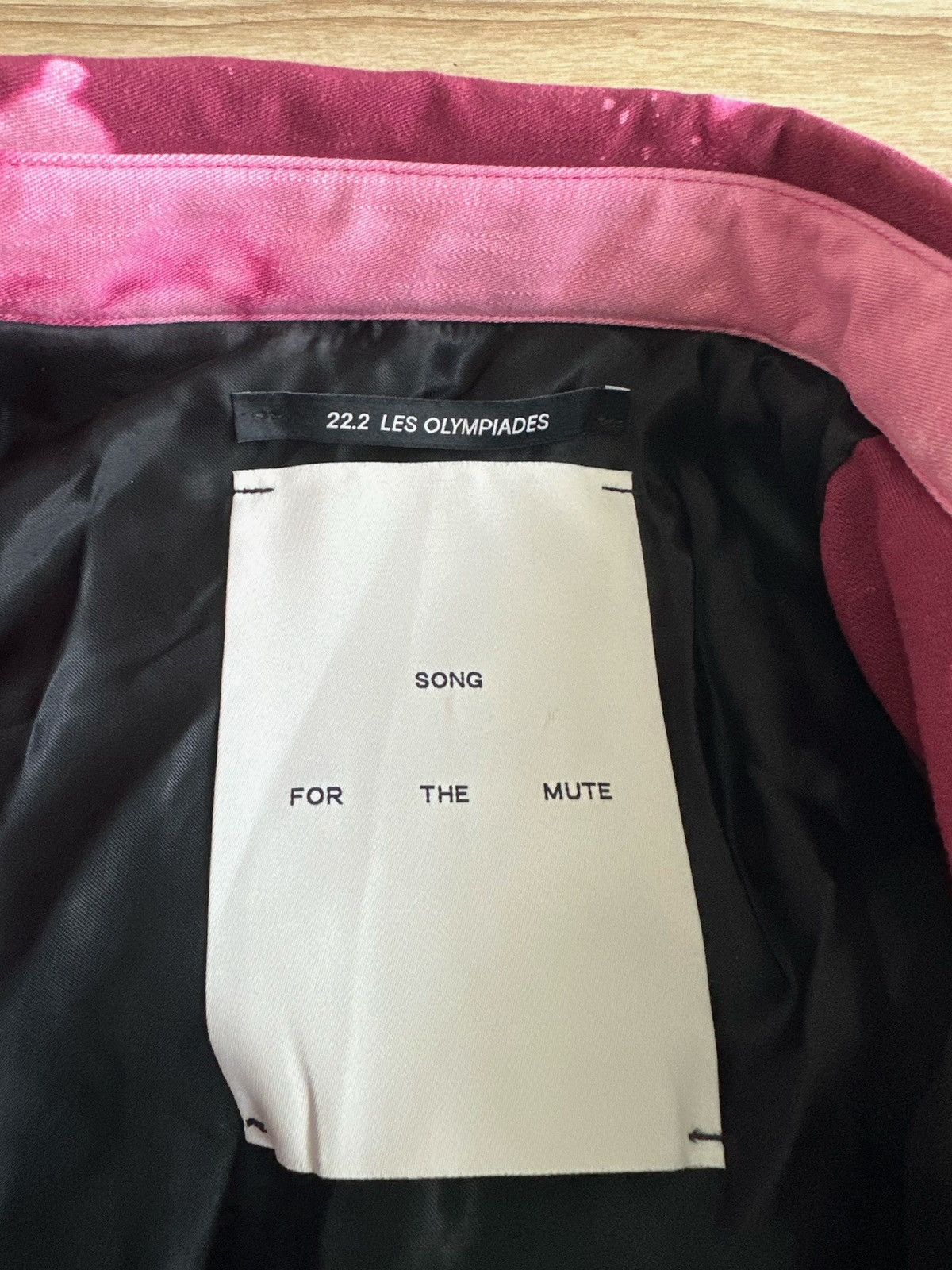 Song For The Mute Song for the Mute Jacket (Pink Acid Wash) Size US M / EU 48-50 / 2 - 8 Thumbnail