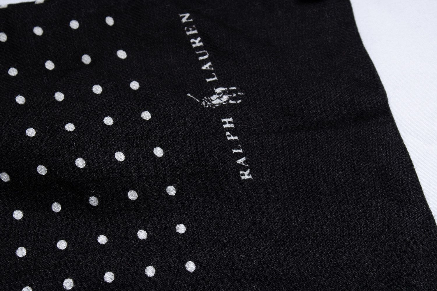 Ralph Lauren Ralph Lauren, Polka dot scarf in black Size ONE SIZE - 3 Thumbnail