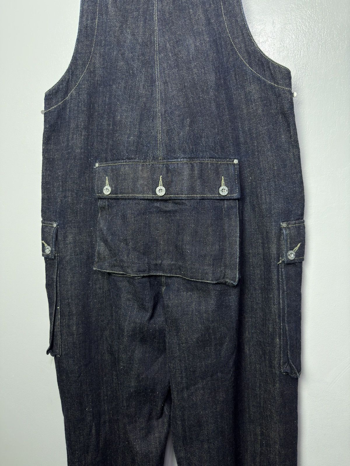 Nigel Cabourn Nigel Cabourn Lybro Naval Dungaree Denim Overall - Size 46 Size US 30 / EU 46 - 16 Thumbnail