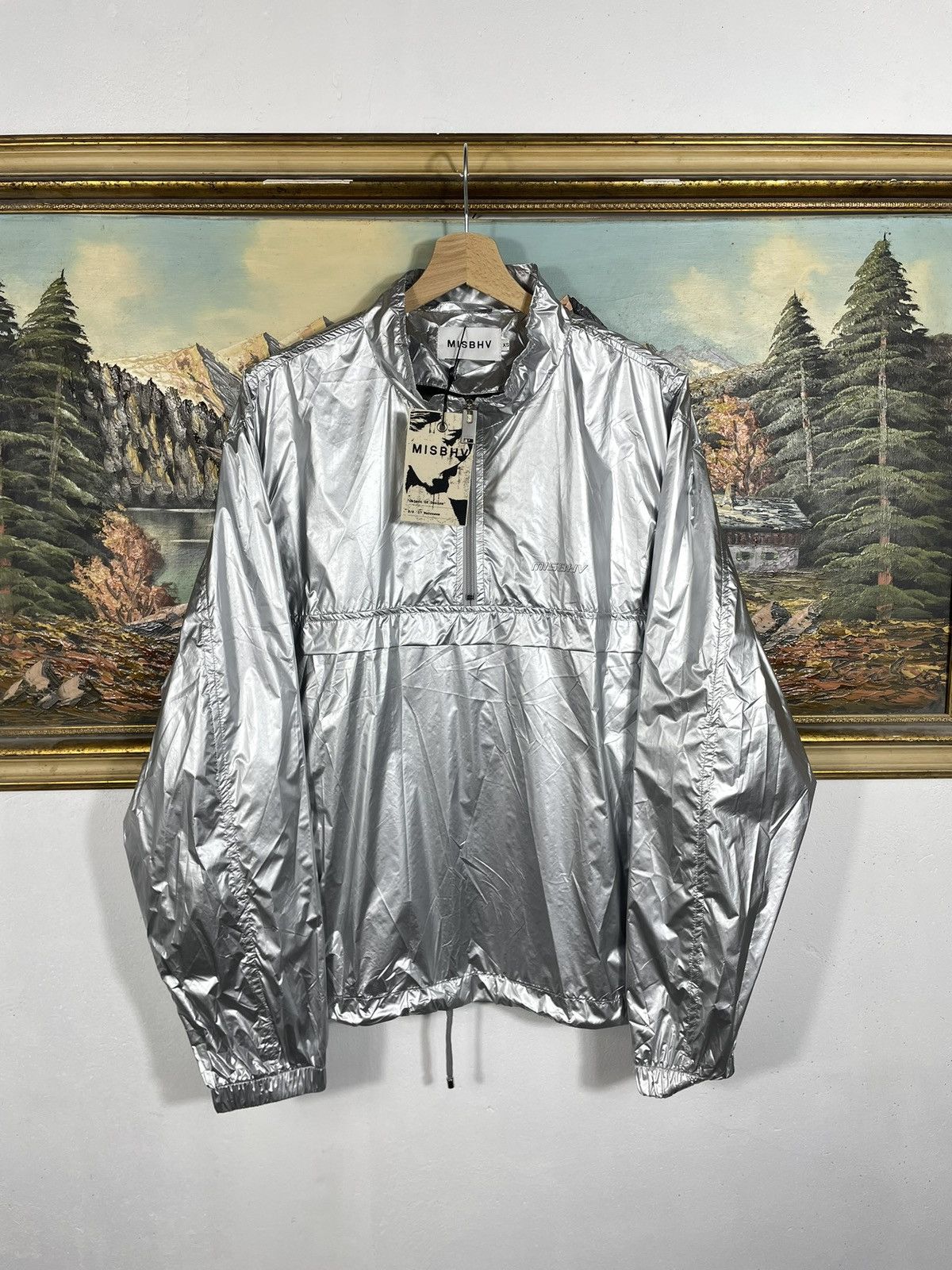Misbhv silver zip anorak light jacket windbreaker streetwear
