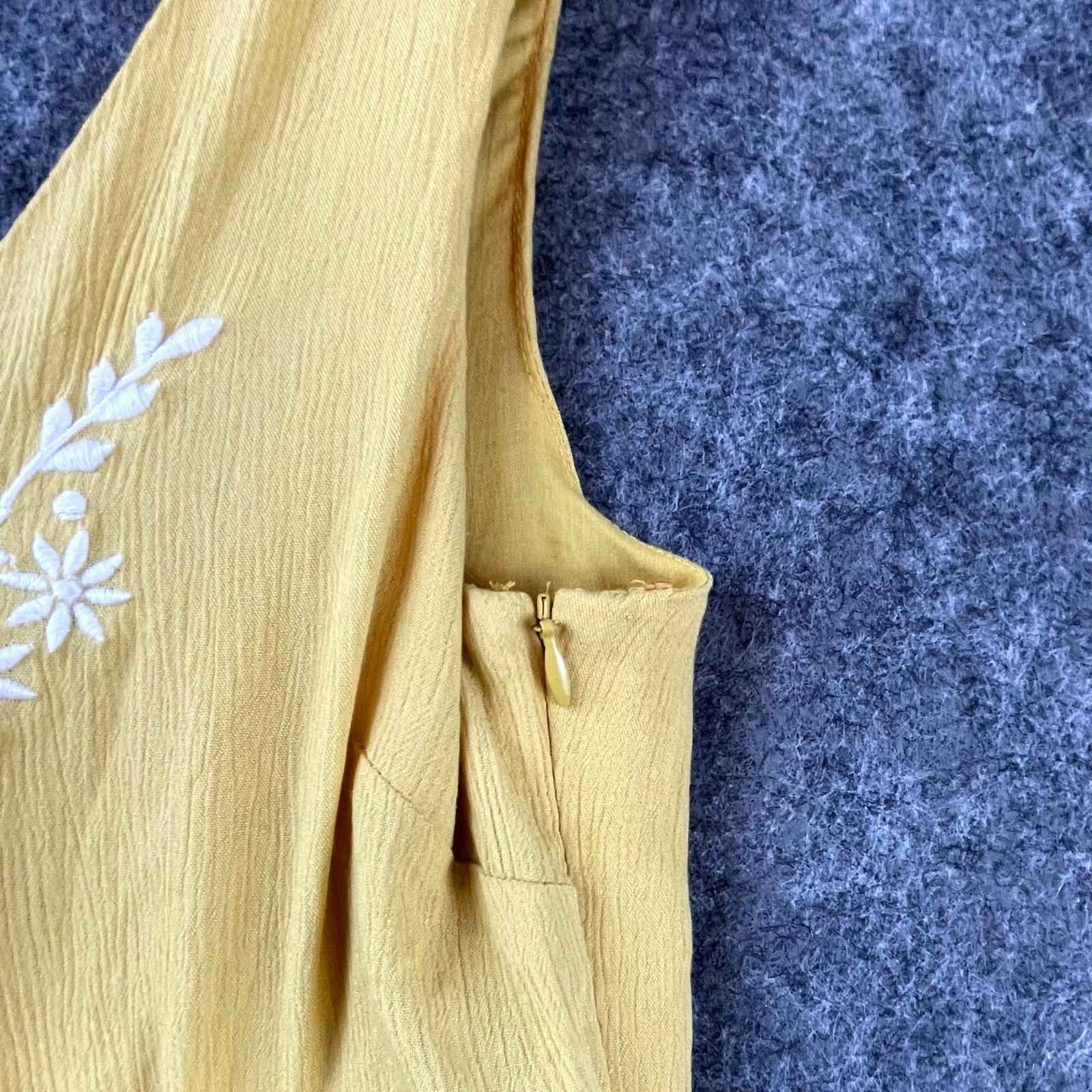 Joie Joie Dress 2 Mustard Yellow Tiered Ruffle Cottage Peasant Size XS / US 0-2 / IT 36-38 - 6 Thumbnail