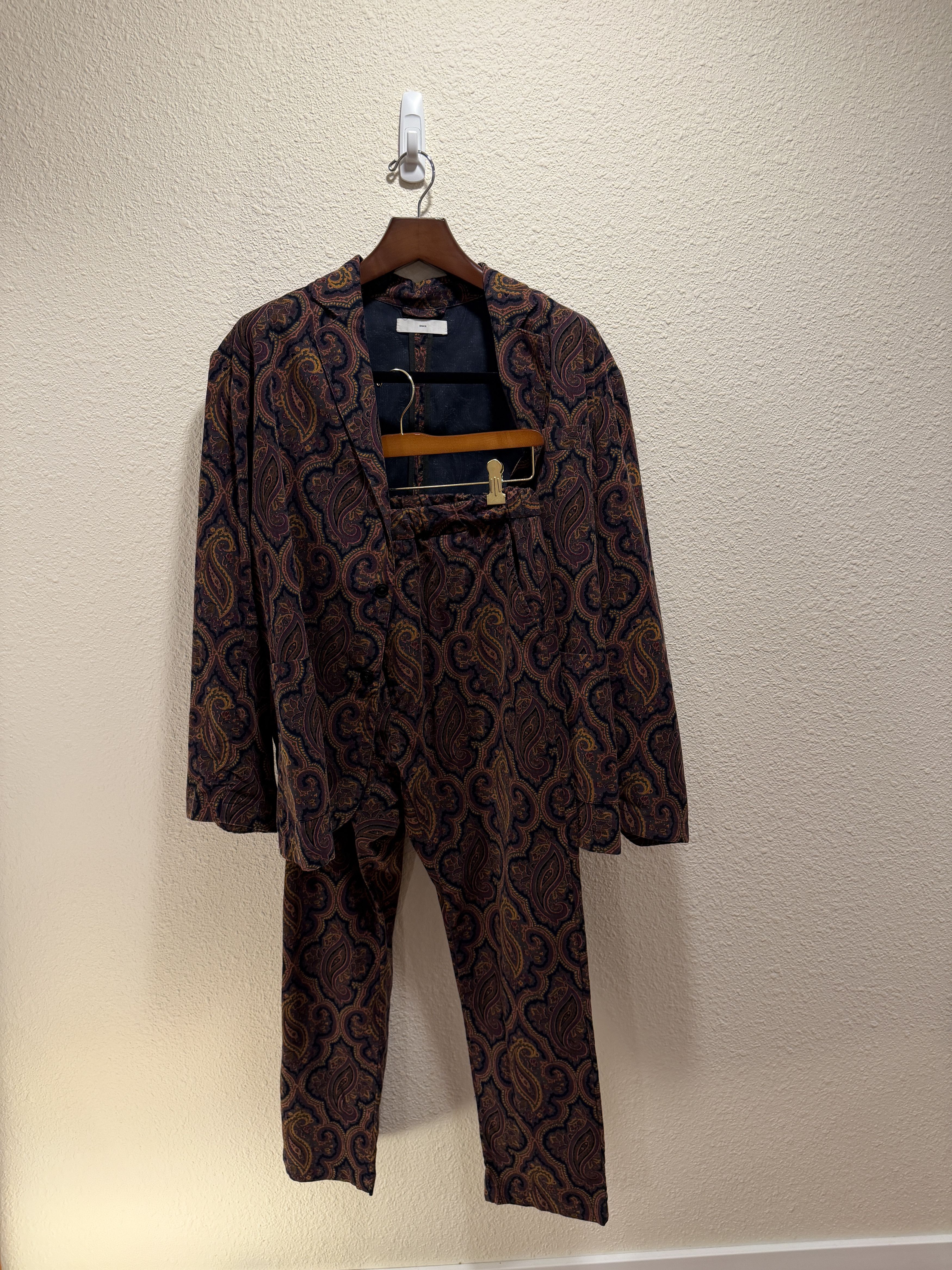 SMOCK paisley corduroy suit