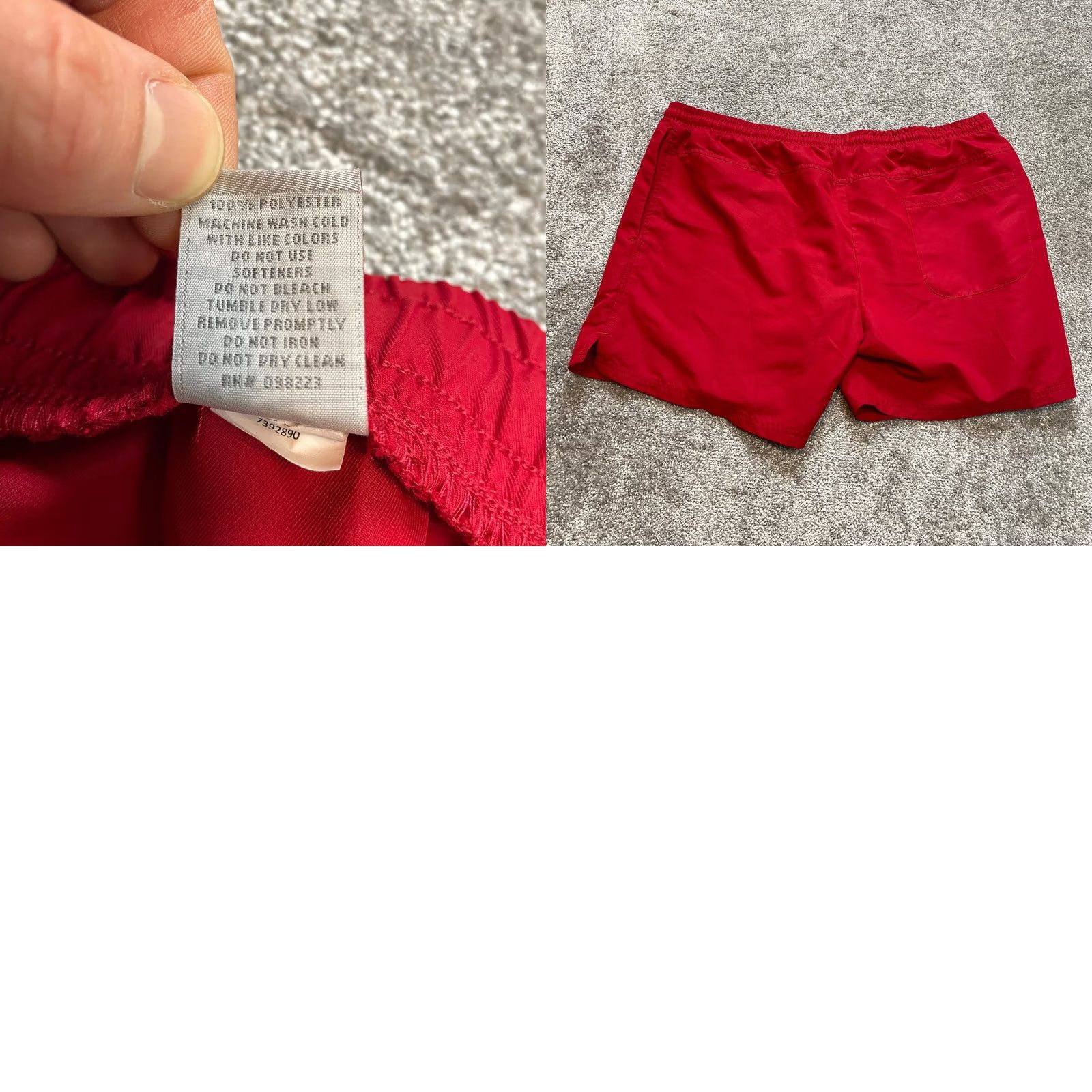 Vintage BCG Athletic Shorts Womens 2XL Red Lightweight Running Drawstring Pockets Sport Size 28" / US 6 / IT 42 - 8 Thumbnail