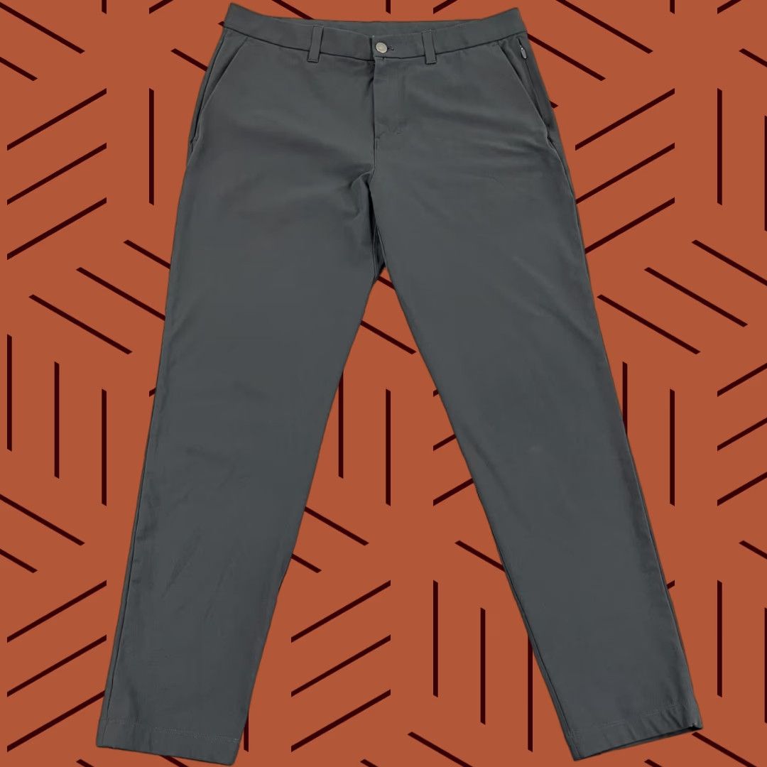 Lululemon Lululemon ABC Chino Pants Mens 34 x 29 Slim Gray - Straight Leg, Flat Front, 5-Pocket, Warpstreme M5AO4S Size US 34 / EU 50 - 1 Thumbnail