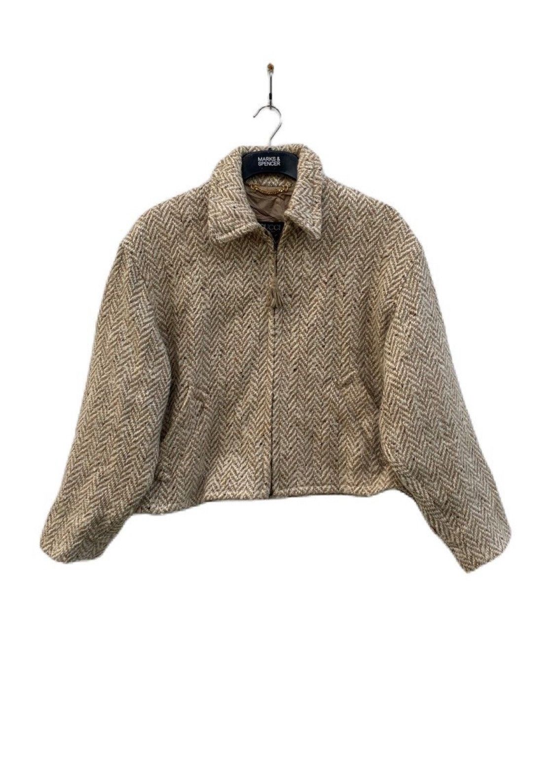 Gucci × Vintage LAST DROP VINTAGE GUCCI HERRIGBONE DESIGN ZIP MADE IN ITALY Size US M / EU 48-50 / 2 - 1 Thumbnail