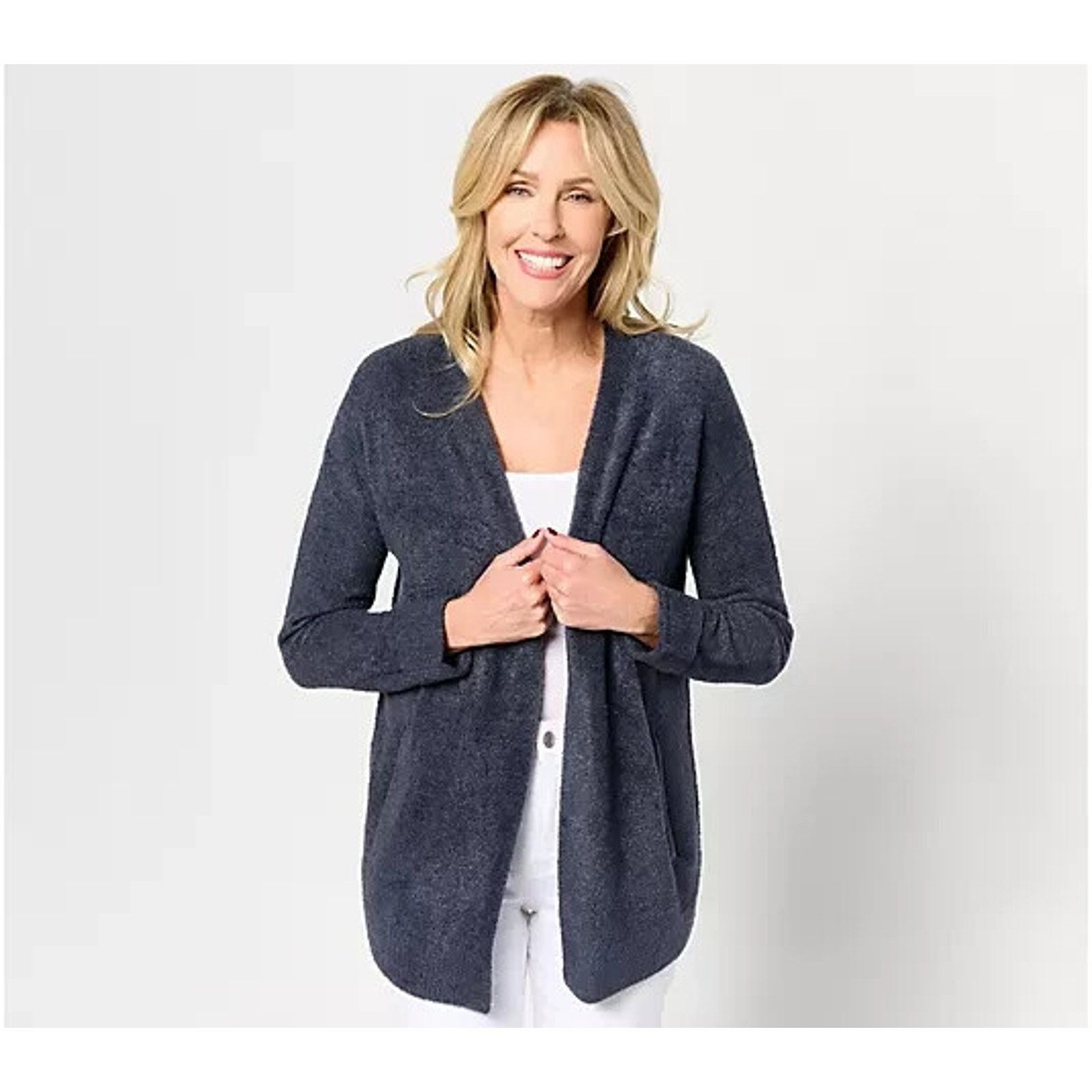 & Other Stories Barefoot Dreams Ribbed Cuff Coastline Cardigan 2X A629830 Size XXL / US 16-18 / IT 52-54 - 1 Preview