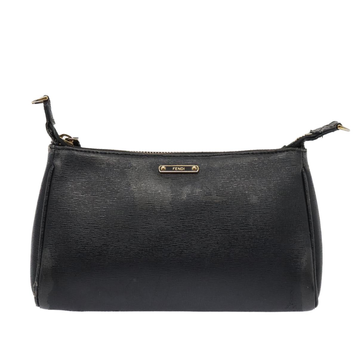 Fendi FENDI Shoulder Bag Leather Navy Size ONE SIZE - 2 Thumbnail