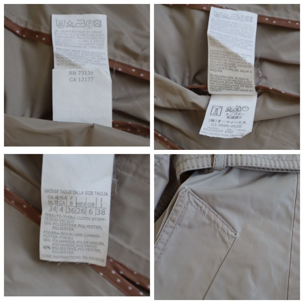 Weekend Max Mara Max Mara Weekend Jacket Trench Coat size S Beige Size S / US 4 / IT 40 - 14 Thumbnail