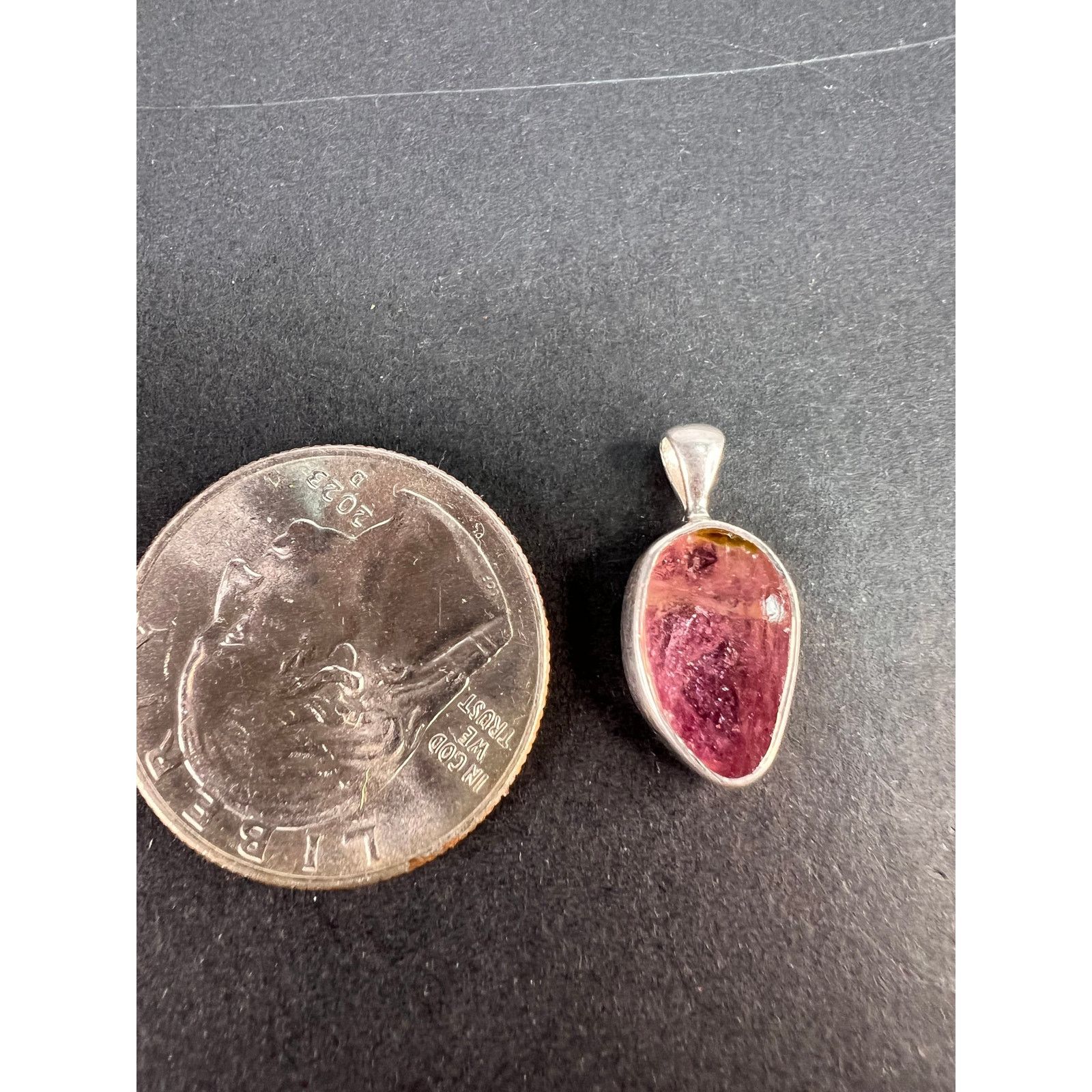 Other NEW Pink tri color tourmaline 925 pendant 1.34 grams Size ONE SIZE - 3 Thumbnail