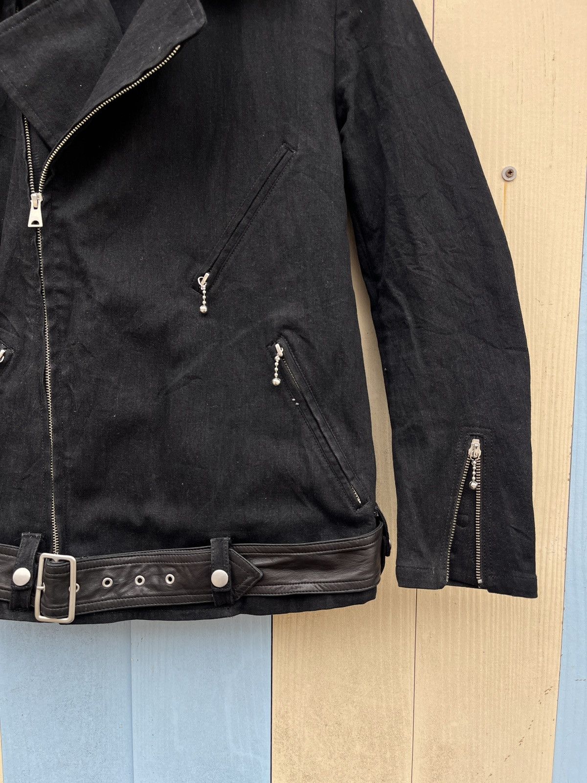 Yohji Yamamoto Yohji Yamamoto biker Jacket Size US M / EU 48-50 / 2 - 2 Thumbnail