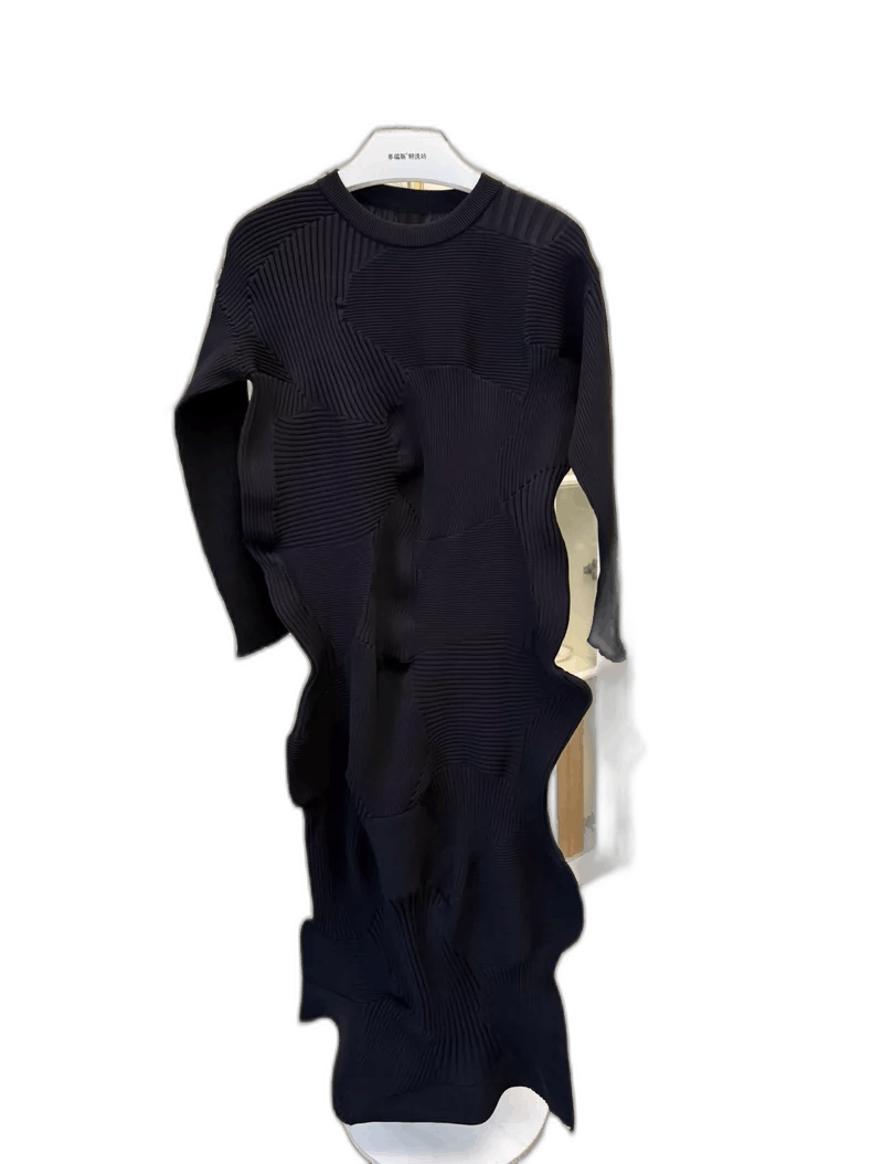 Issey Miyake Issey Miyake Black Knitted Dress for Women-yf Size M / US 6-8 / IT 42-44 - 1 Thumbnail