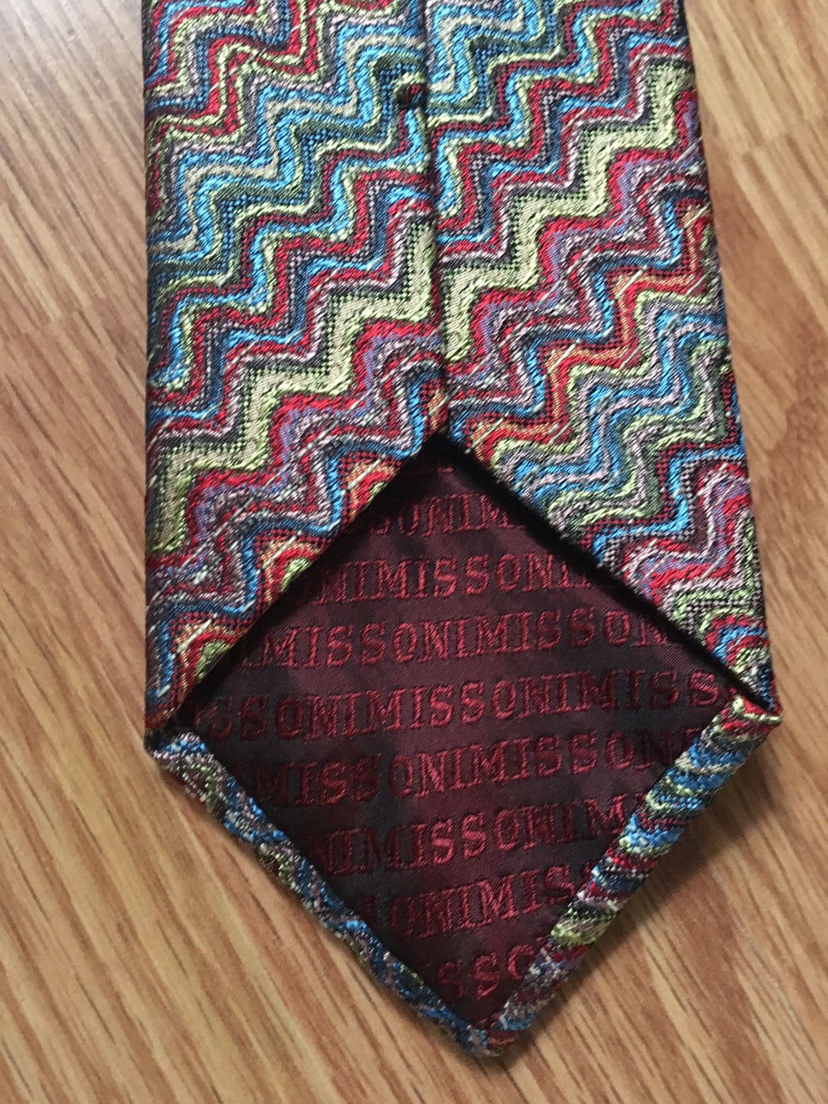 Missoni Missoni Cravatte Mens Silk Tie Necktie Zig Zag Size ONE SIZE - 4 Thumbnail
