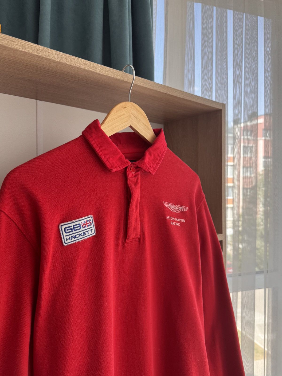 Other Vintage Aston Martin Racing by Hackett Red Formula1 Sweatsrt Size US L / EU 52-54 / 3 - 4 Thumbnail