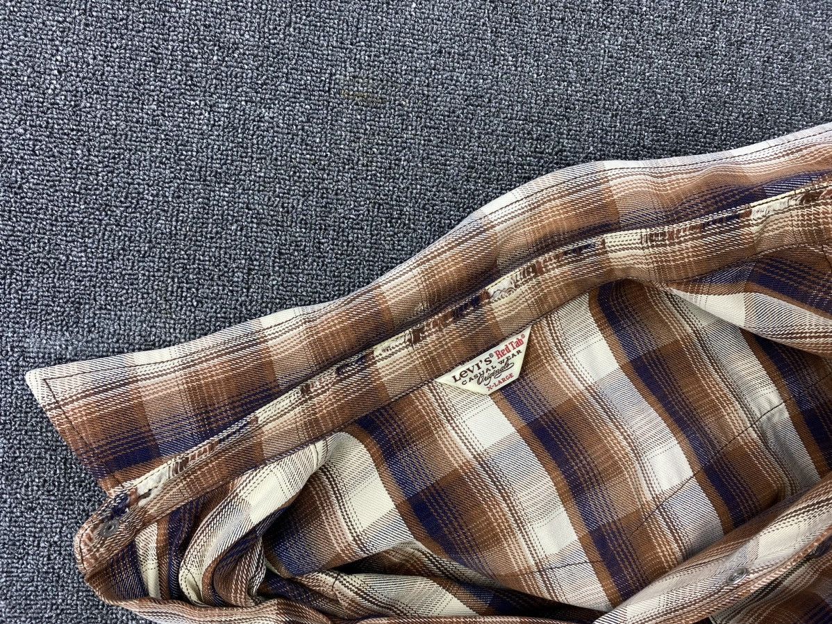 Levi's Vintage Levis Red Tab’s Classic Shadow Plaids Flannel Size XL / US 12-14 / IT 48-50 - 14 Thumbnail